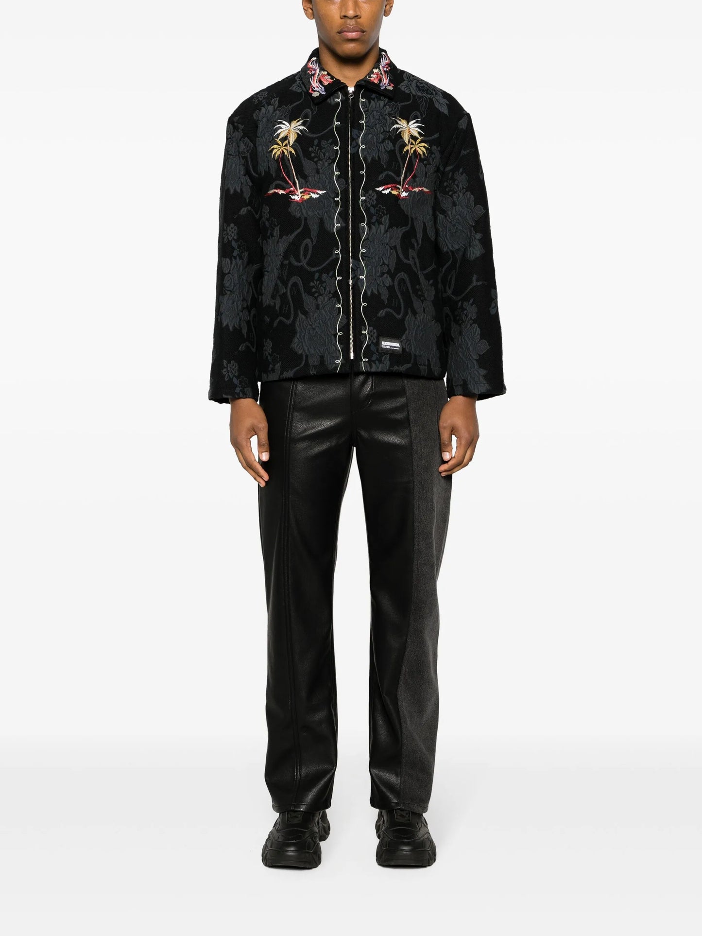 Souvenir jacquard shirt jacket