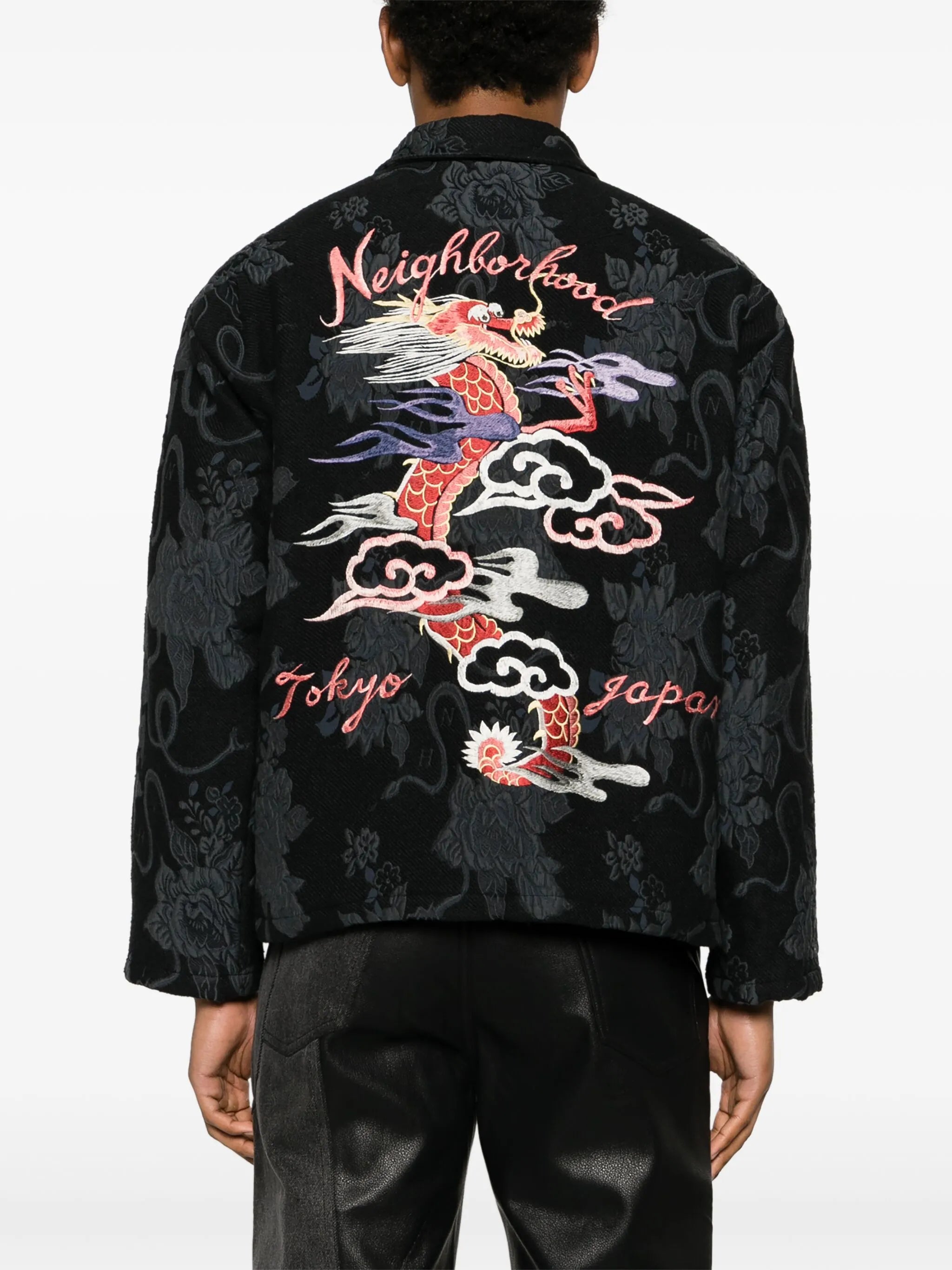 Souvenir jacquard shirt jacket