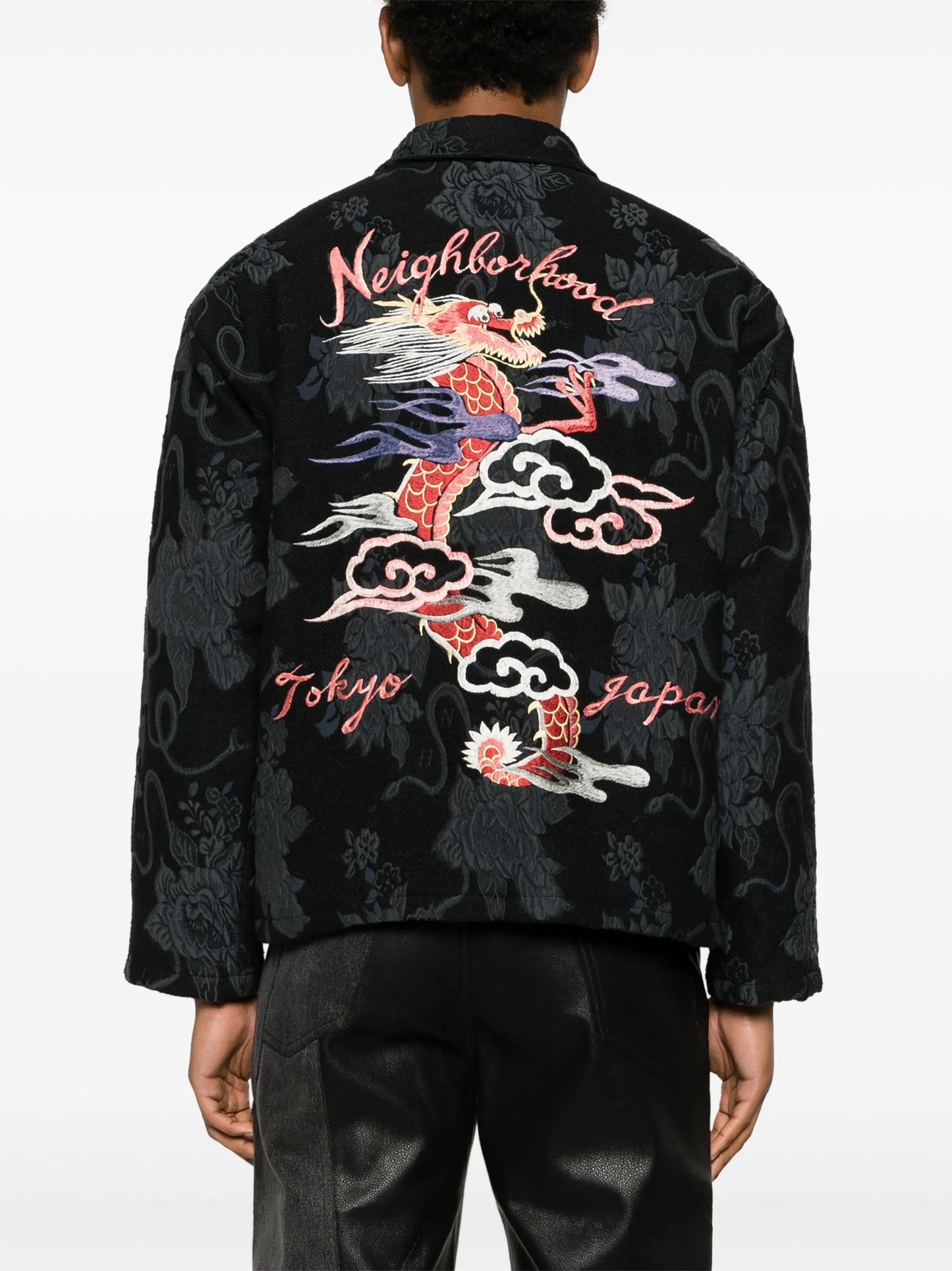 Souvenir jacquard shirt jacket