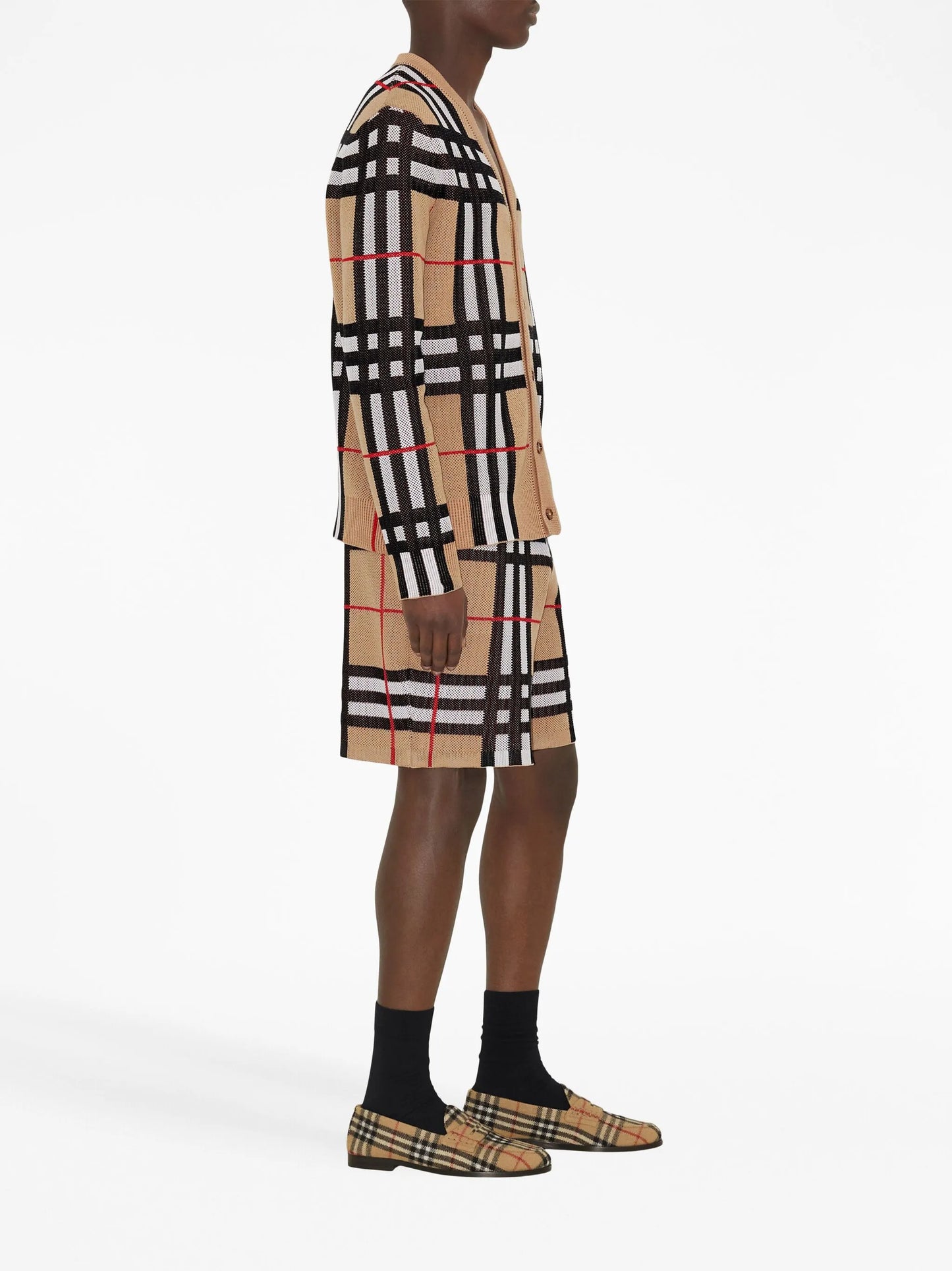 Vintage Check V-neck cardigan