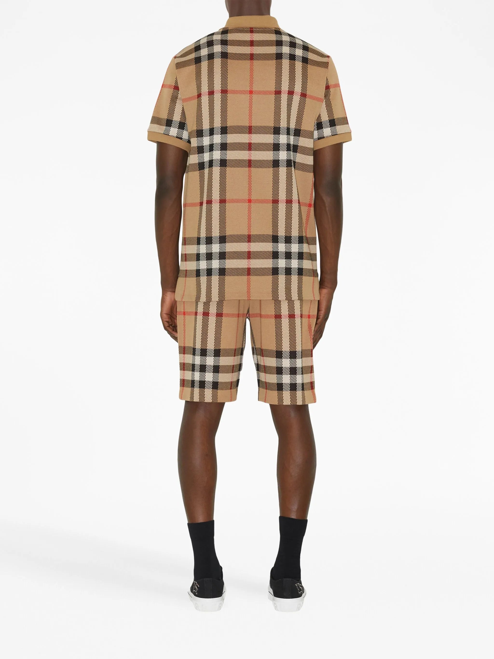 Vintage Check cotton polo shirt