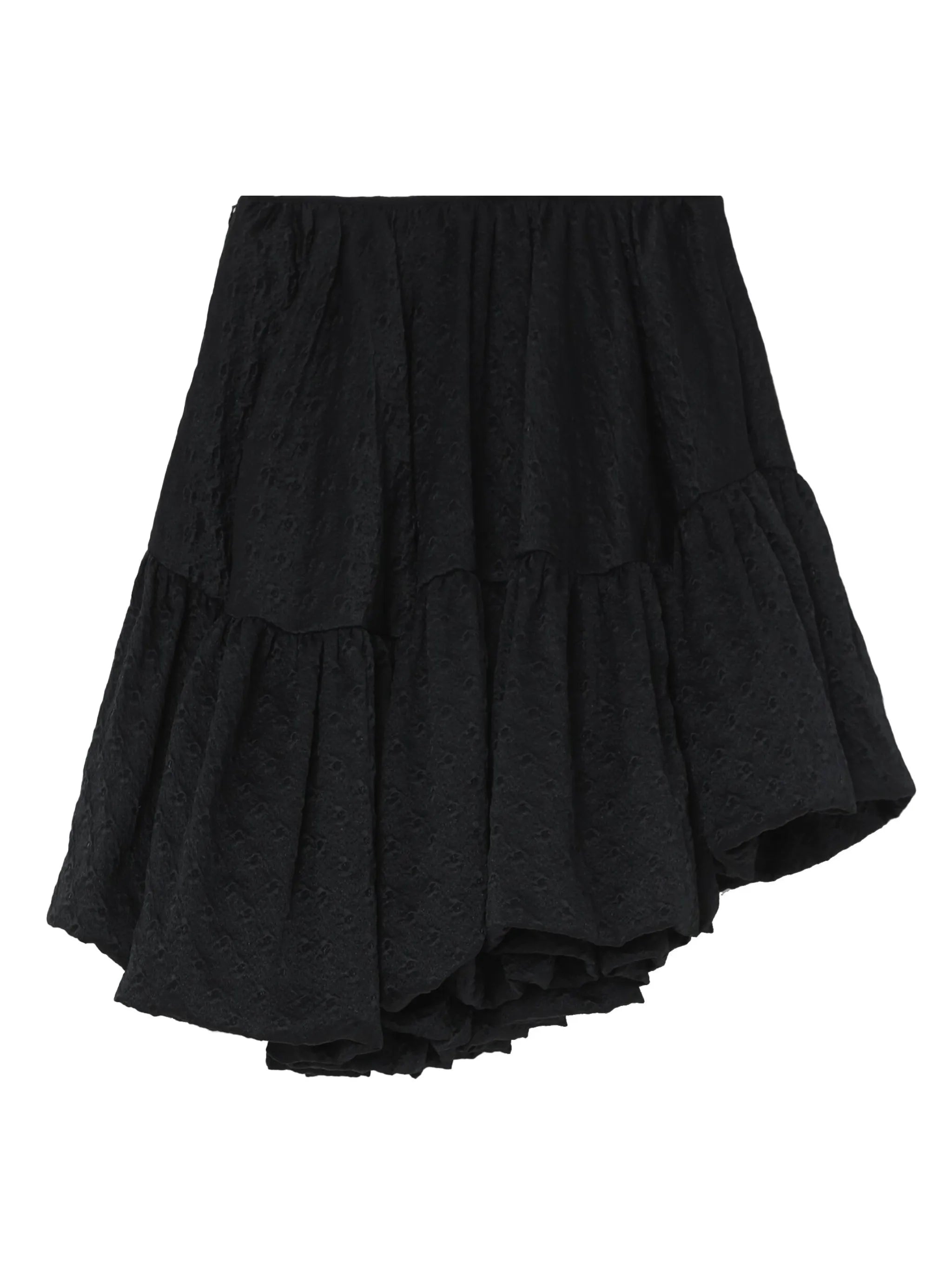 Sarina asymmetric voluminous tiered skirt