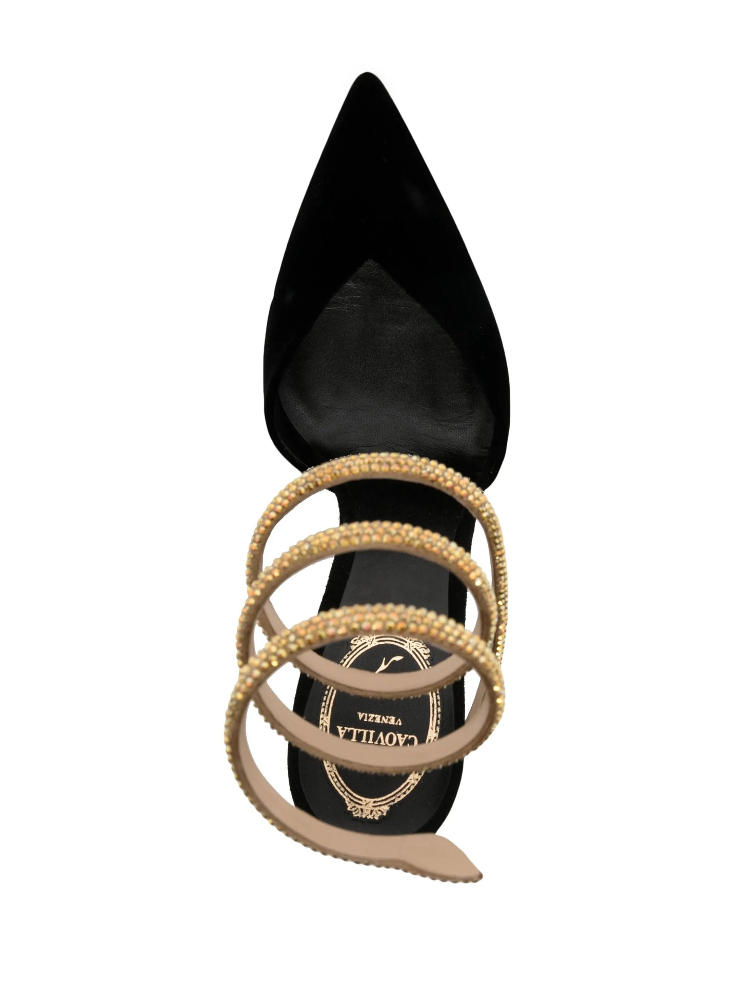 René Caovilla 100mm crystal-embellished pumps