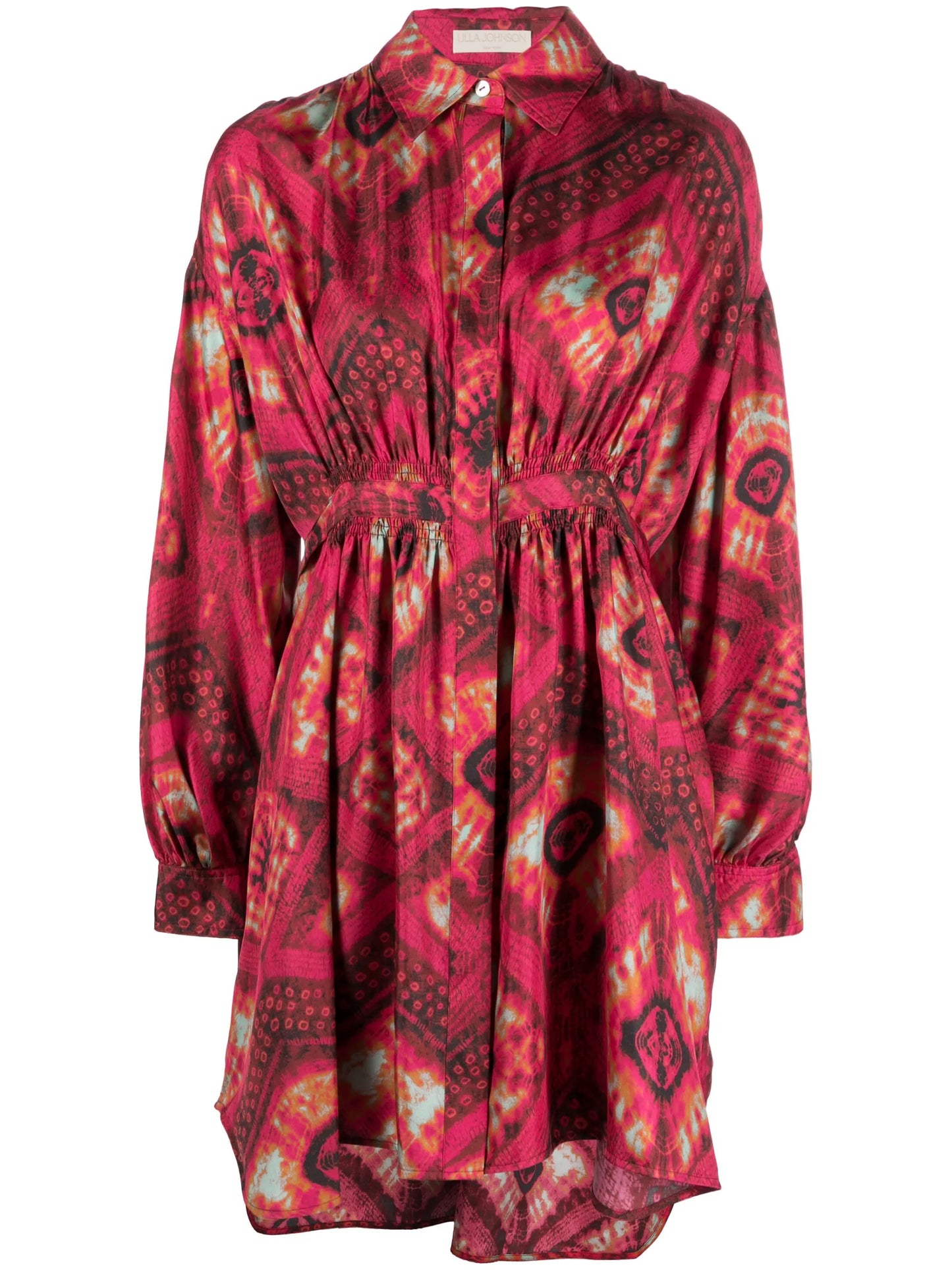 Jude printed silk shirtdress