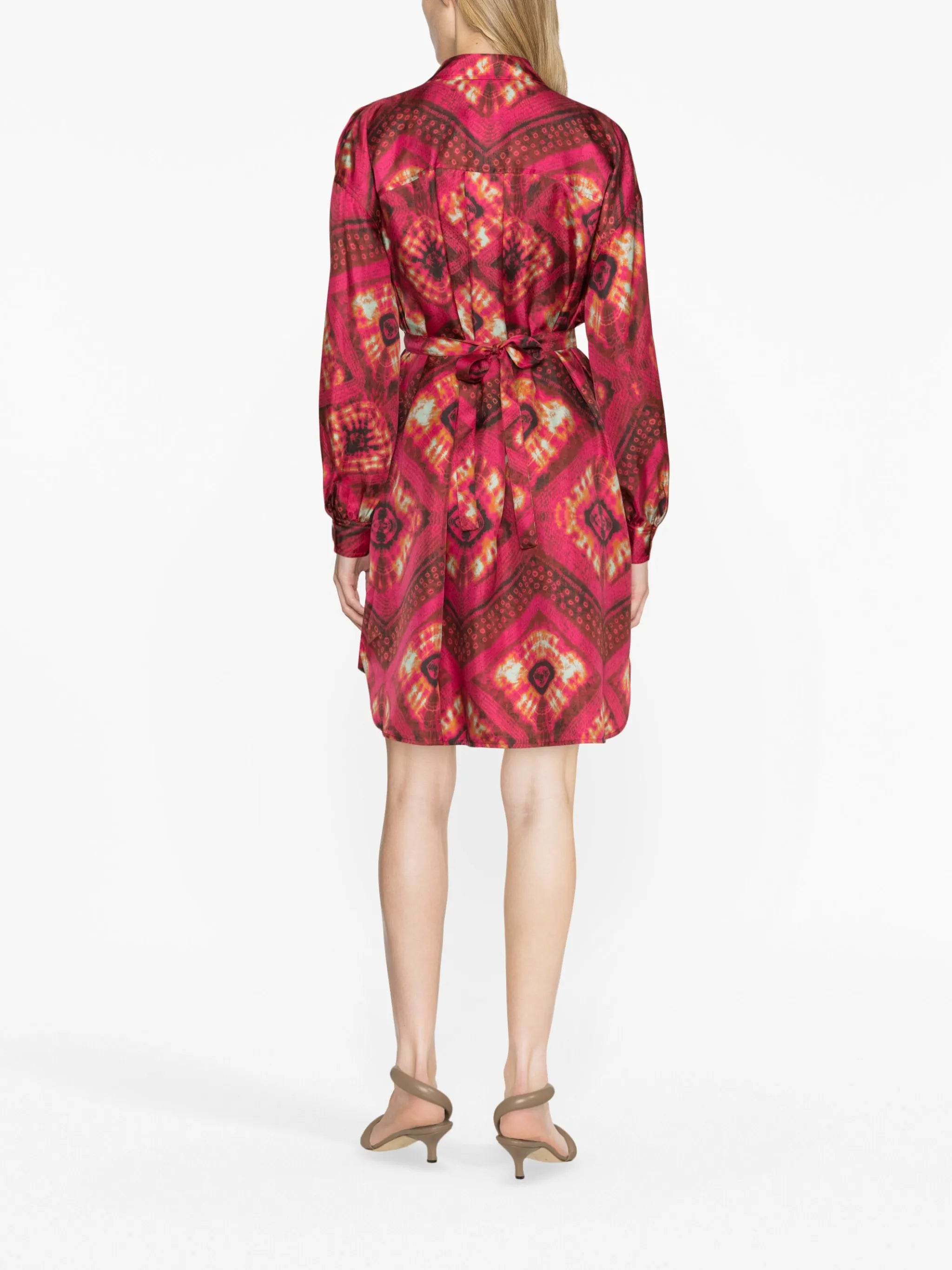 Jude printed silk shirtdress