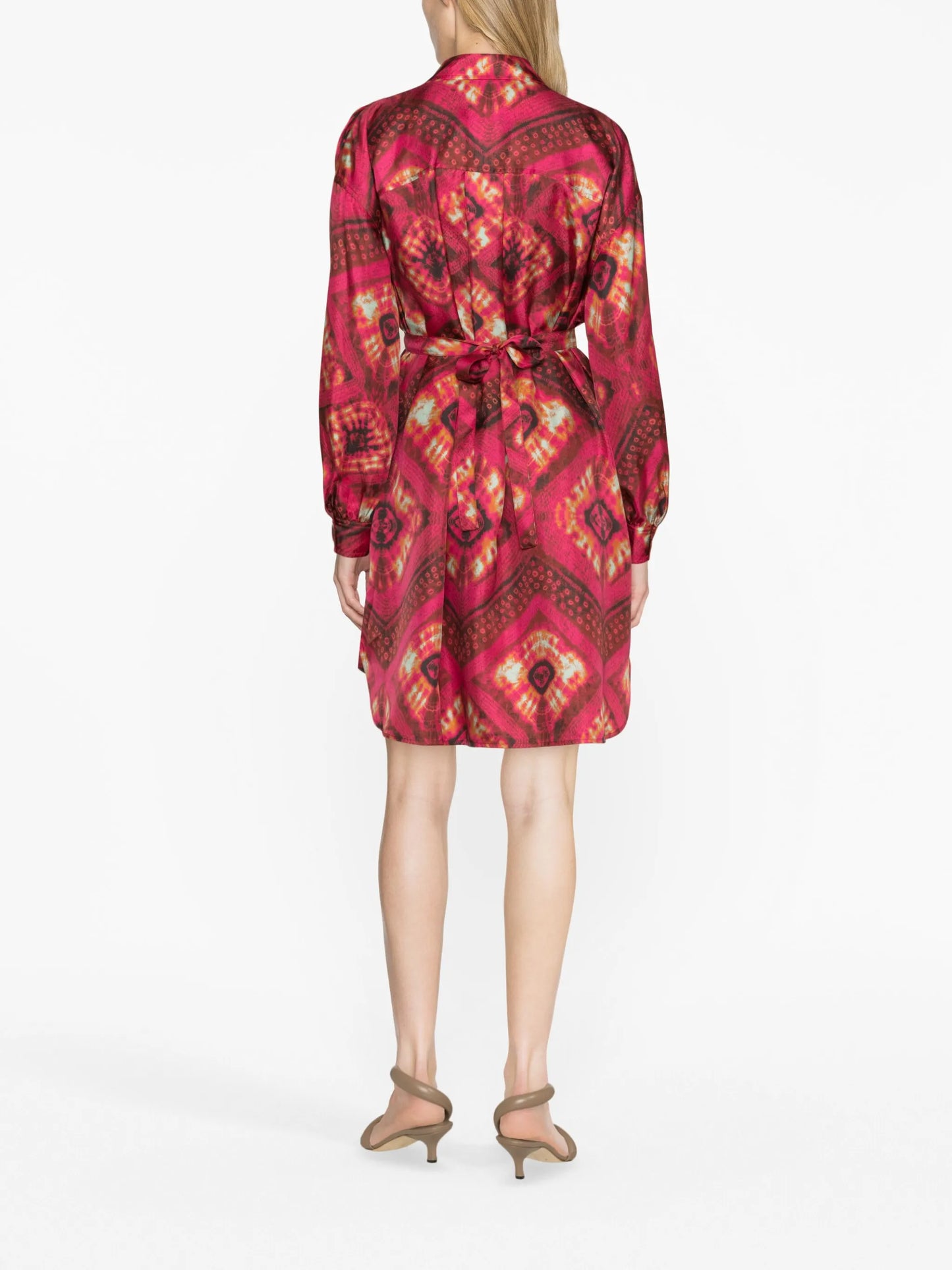 Jude printed silk shirtdress