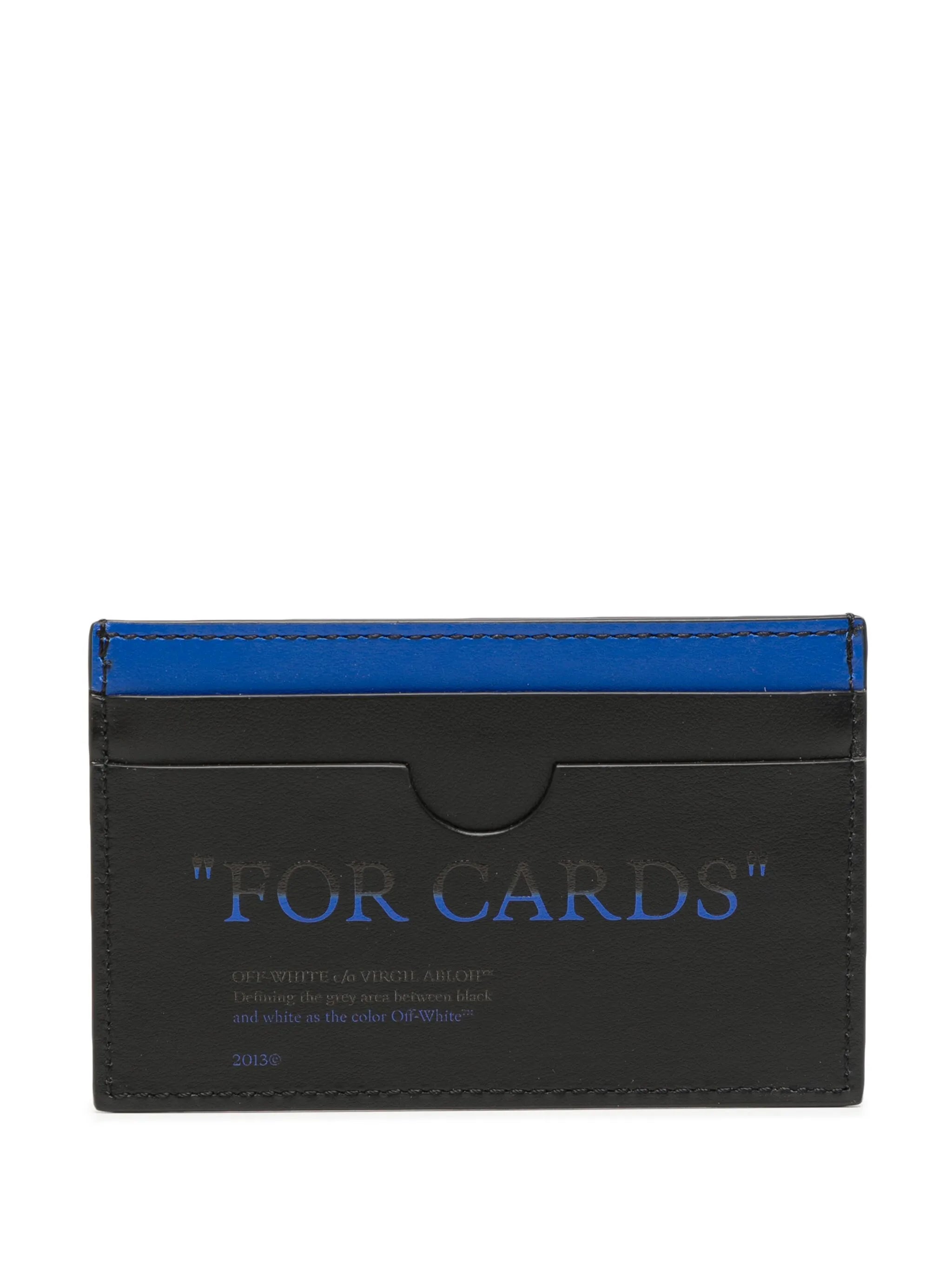 Quote Bookish leather cardholder