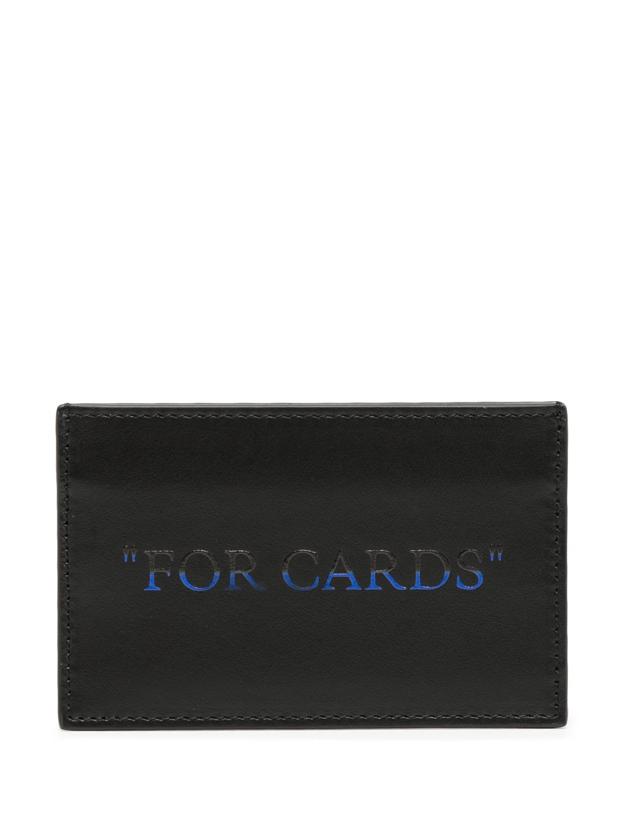 Quote Bookish leather cardholder