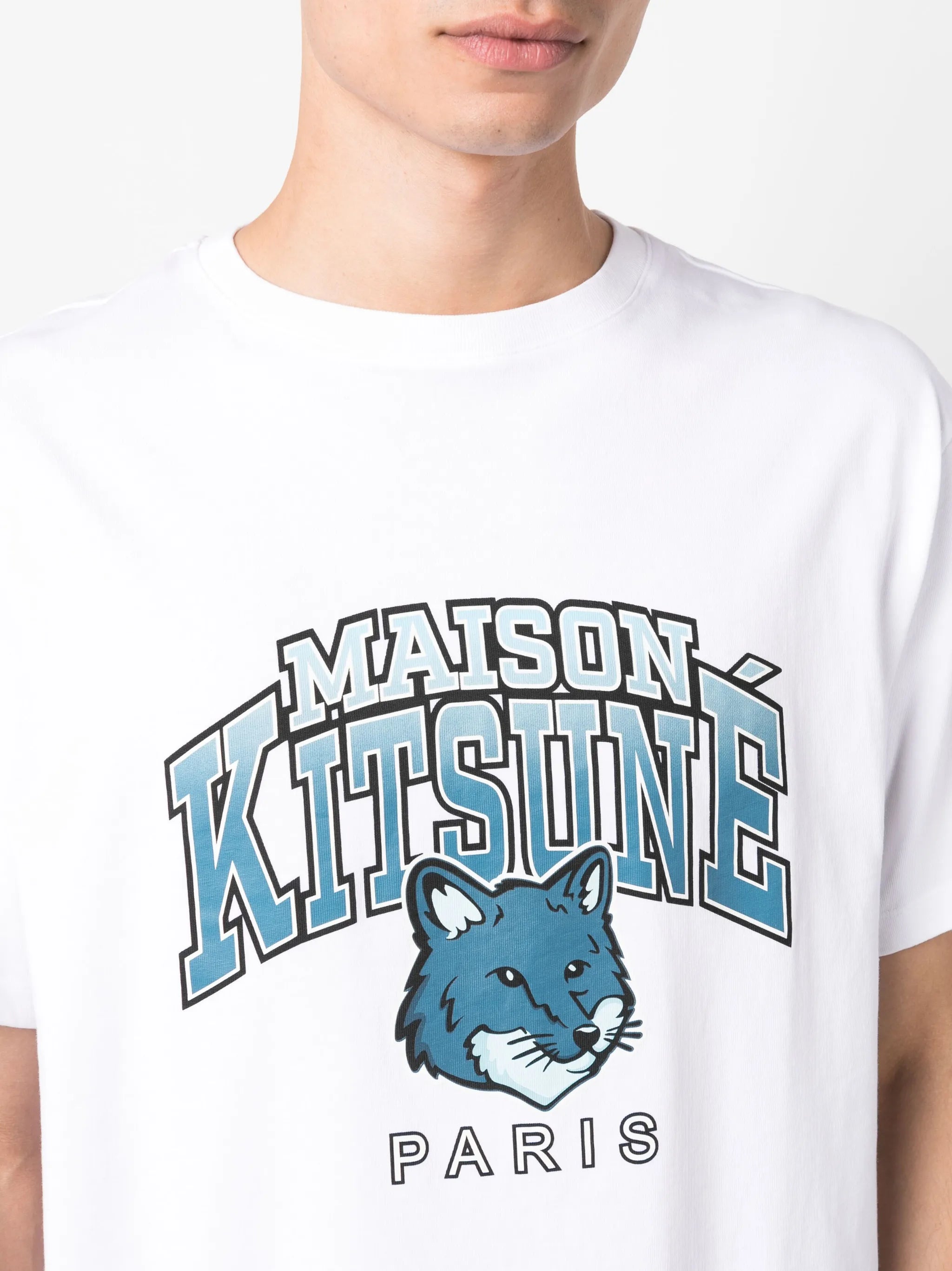 logo-print cotton T-shirt