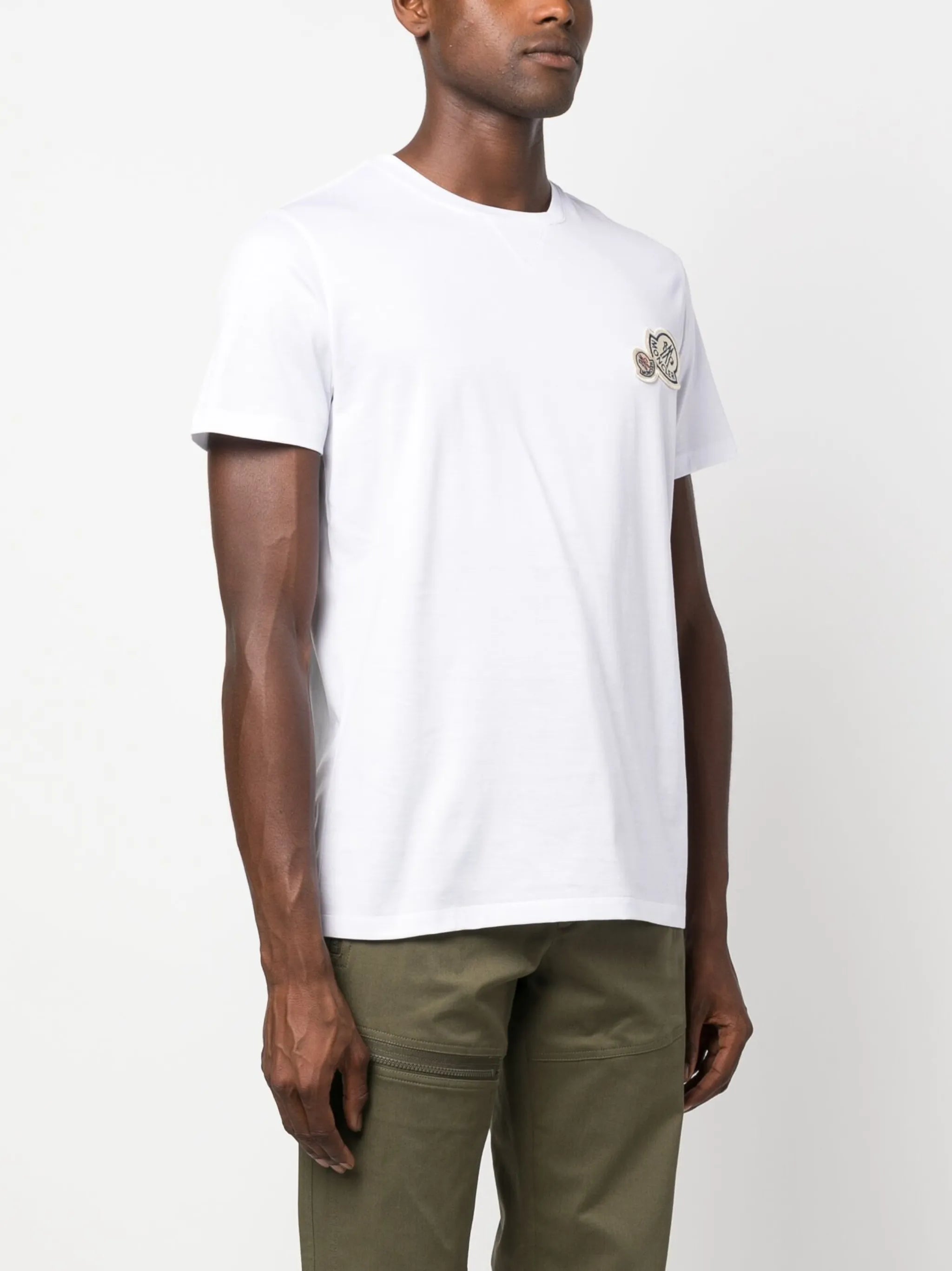 logo-patch cotton-jersey T-shirt
