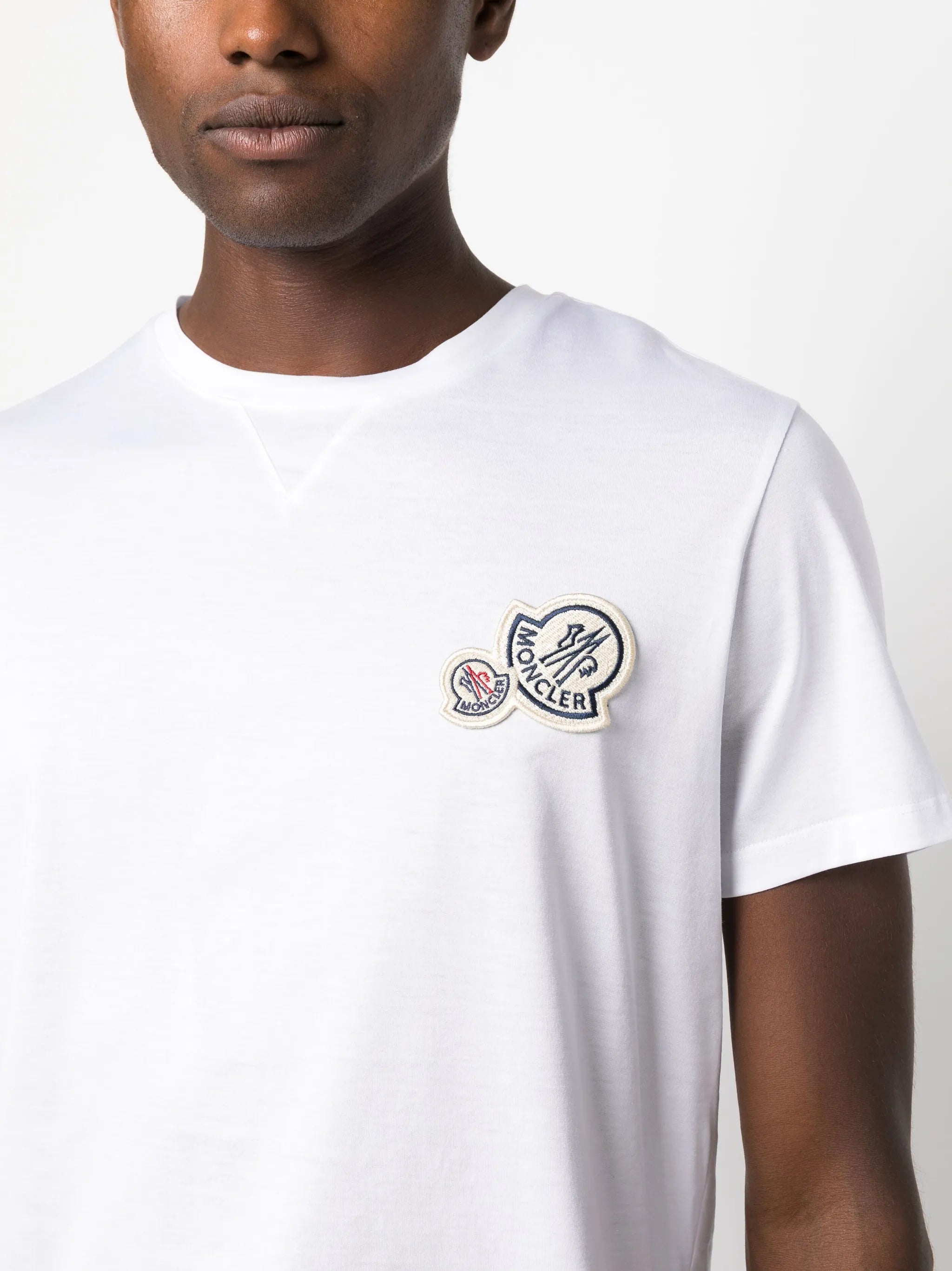 logo-patch cotton-jersey T-shirt