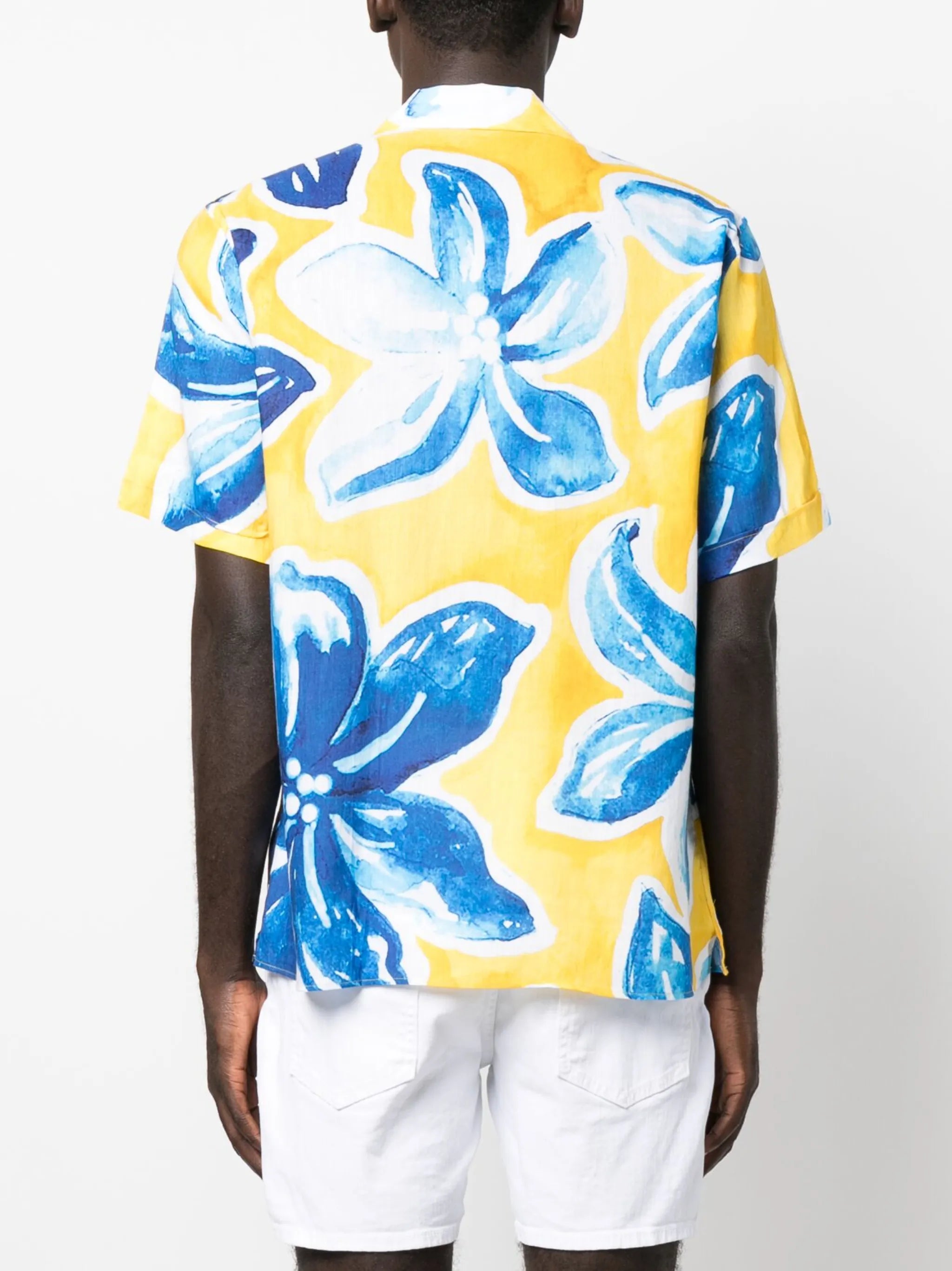 Raitea-print short-sleeve shirt