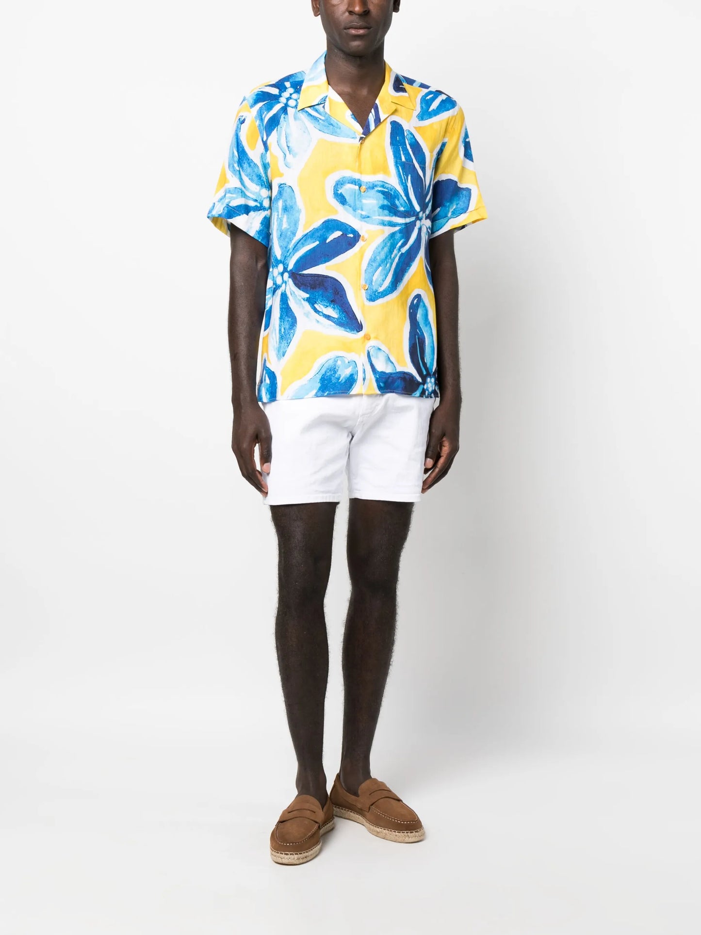Raitea-print short-sleeve shirt