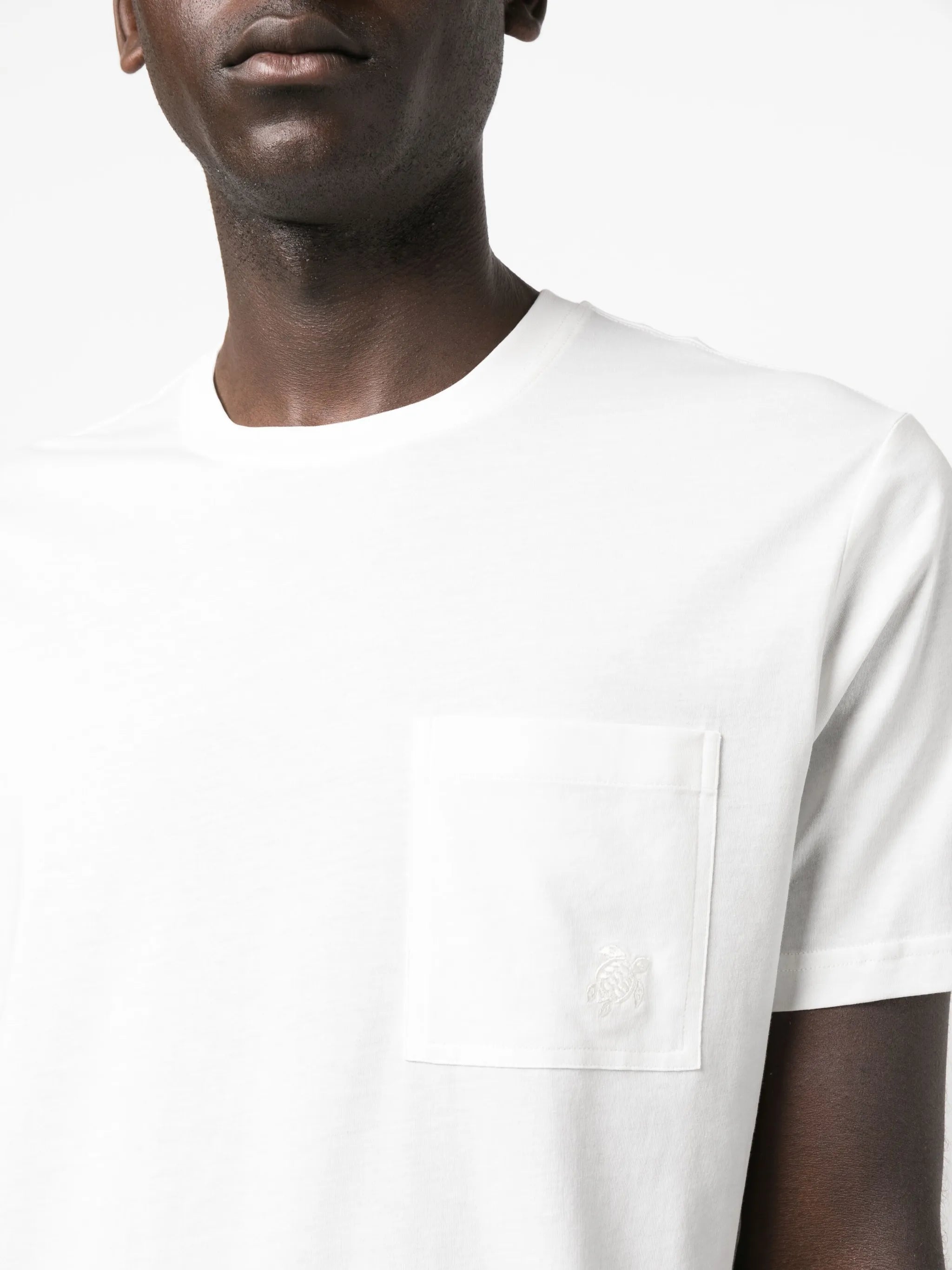 chest-pocket cotton T-shirt