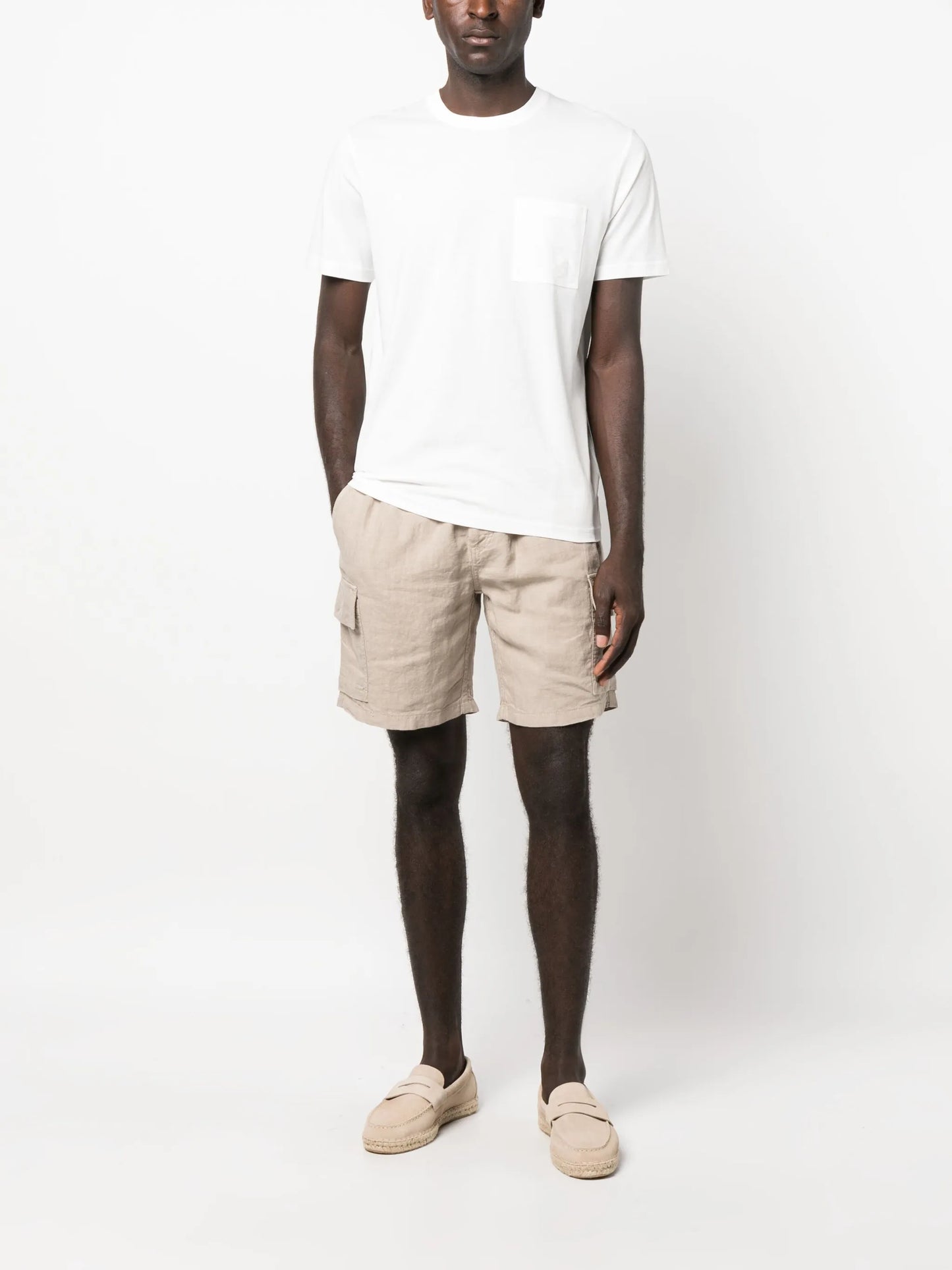 chest-pocket cotton T-shirt