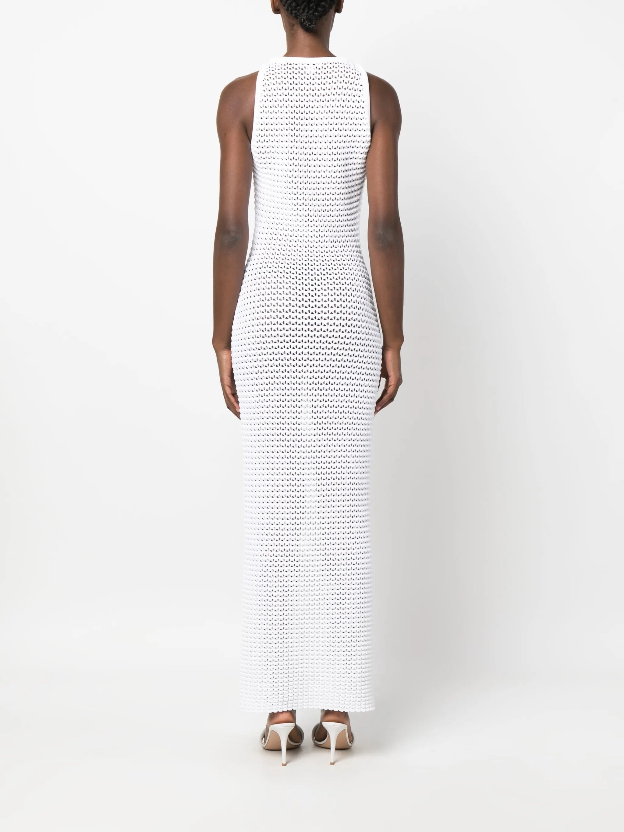 open-knit maxi dress