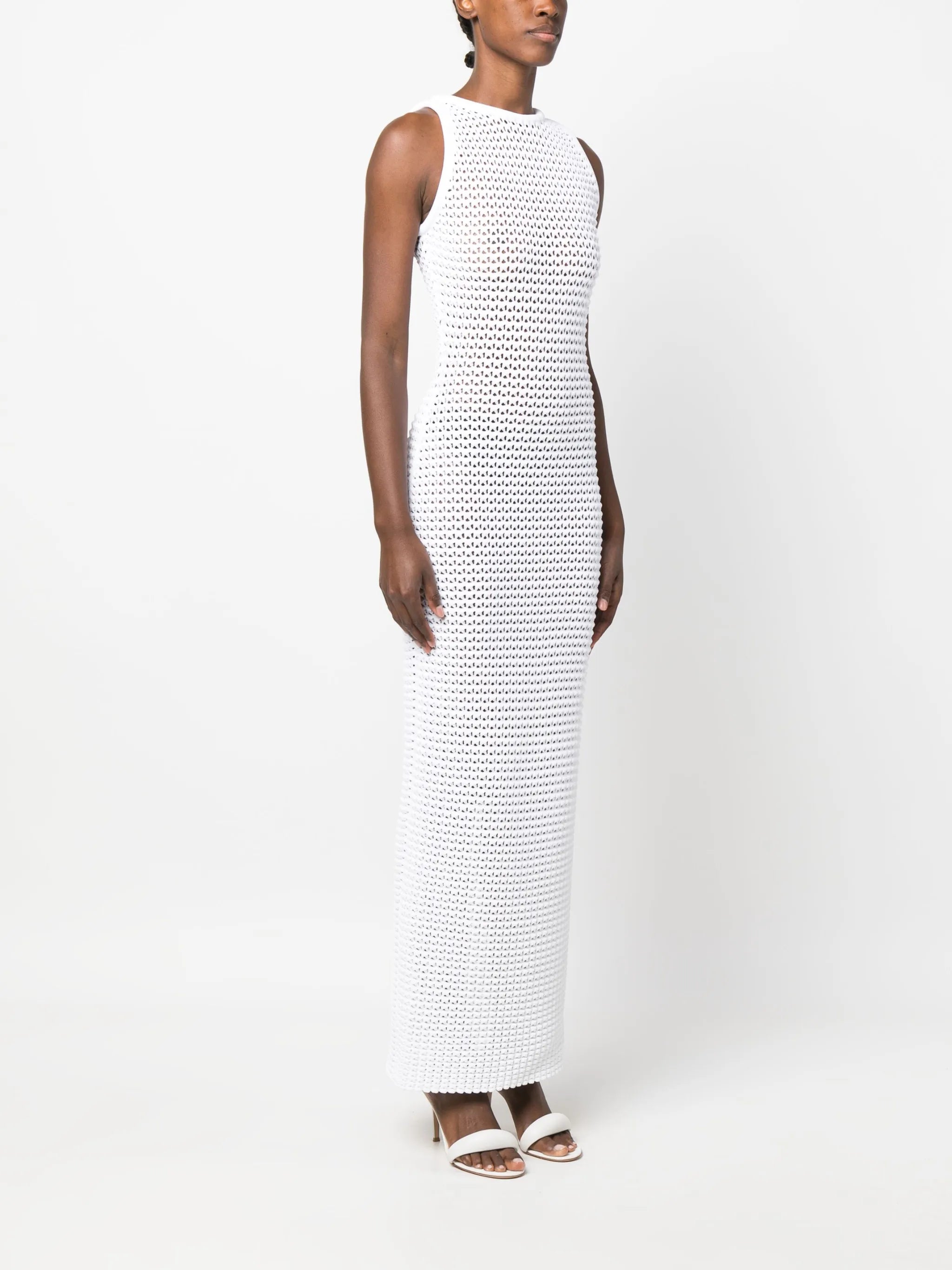 open-knit maxi dress