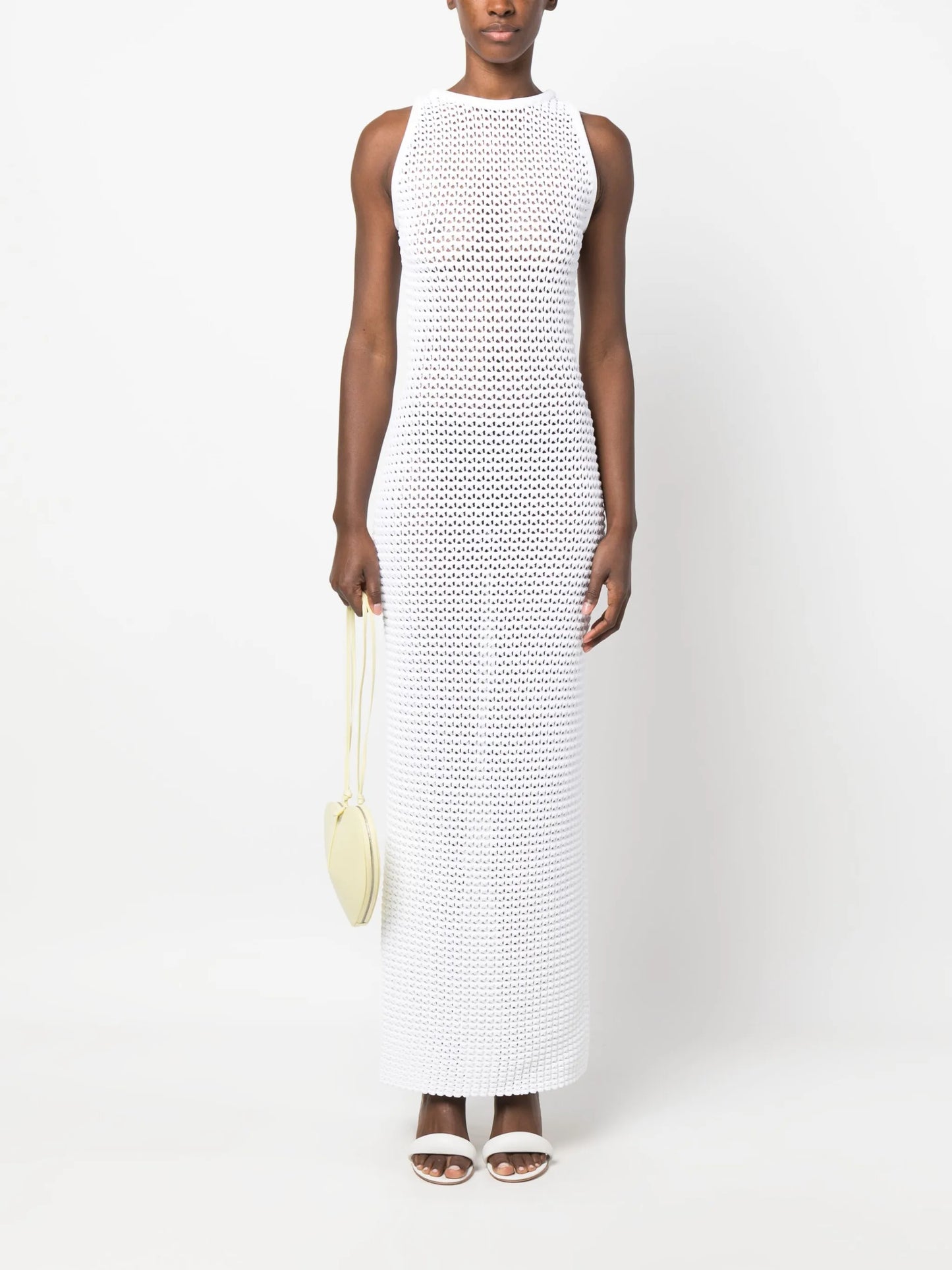 open-knit maxi dress
