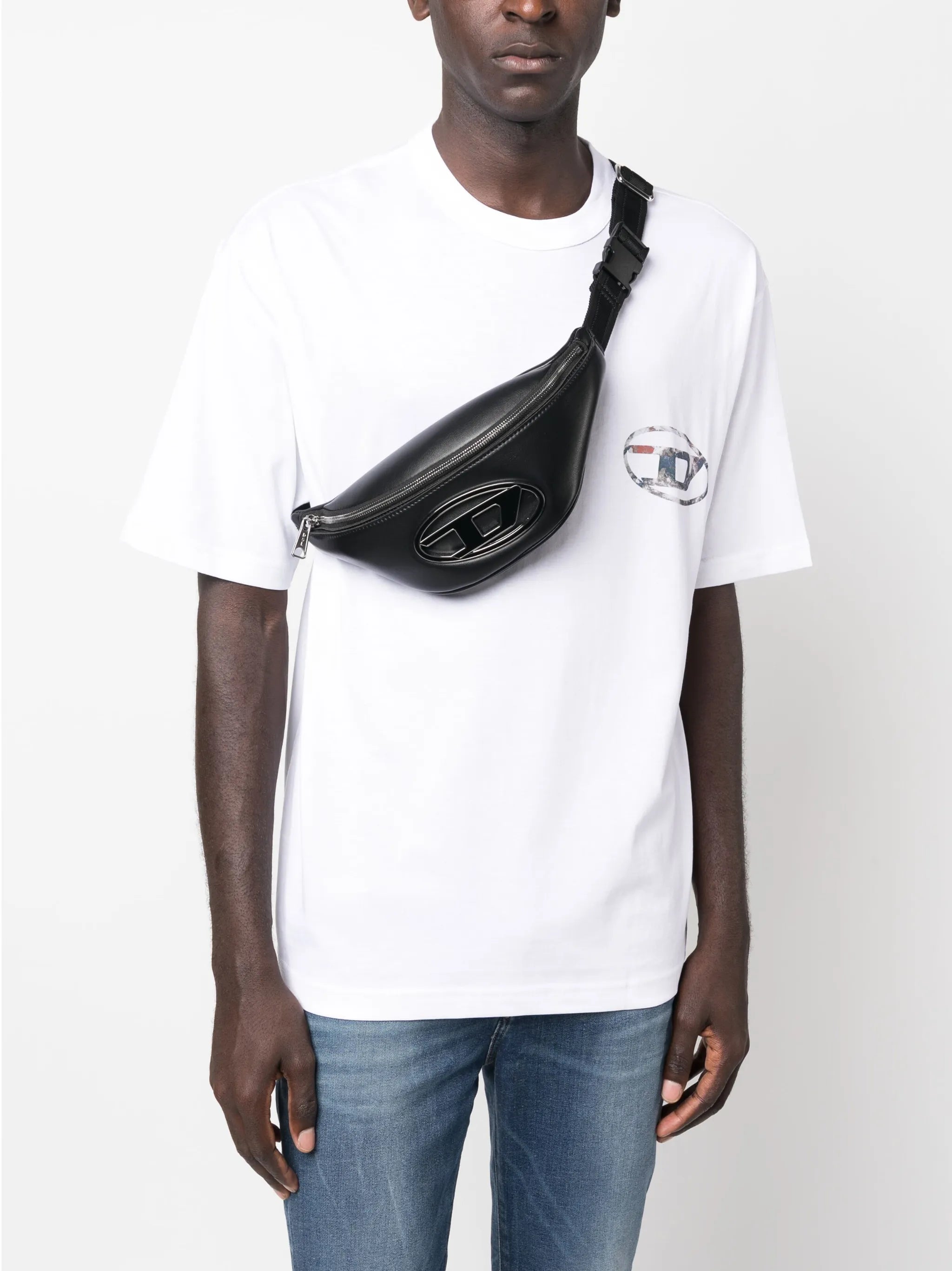 Holi-D X logo-plaque belt bag