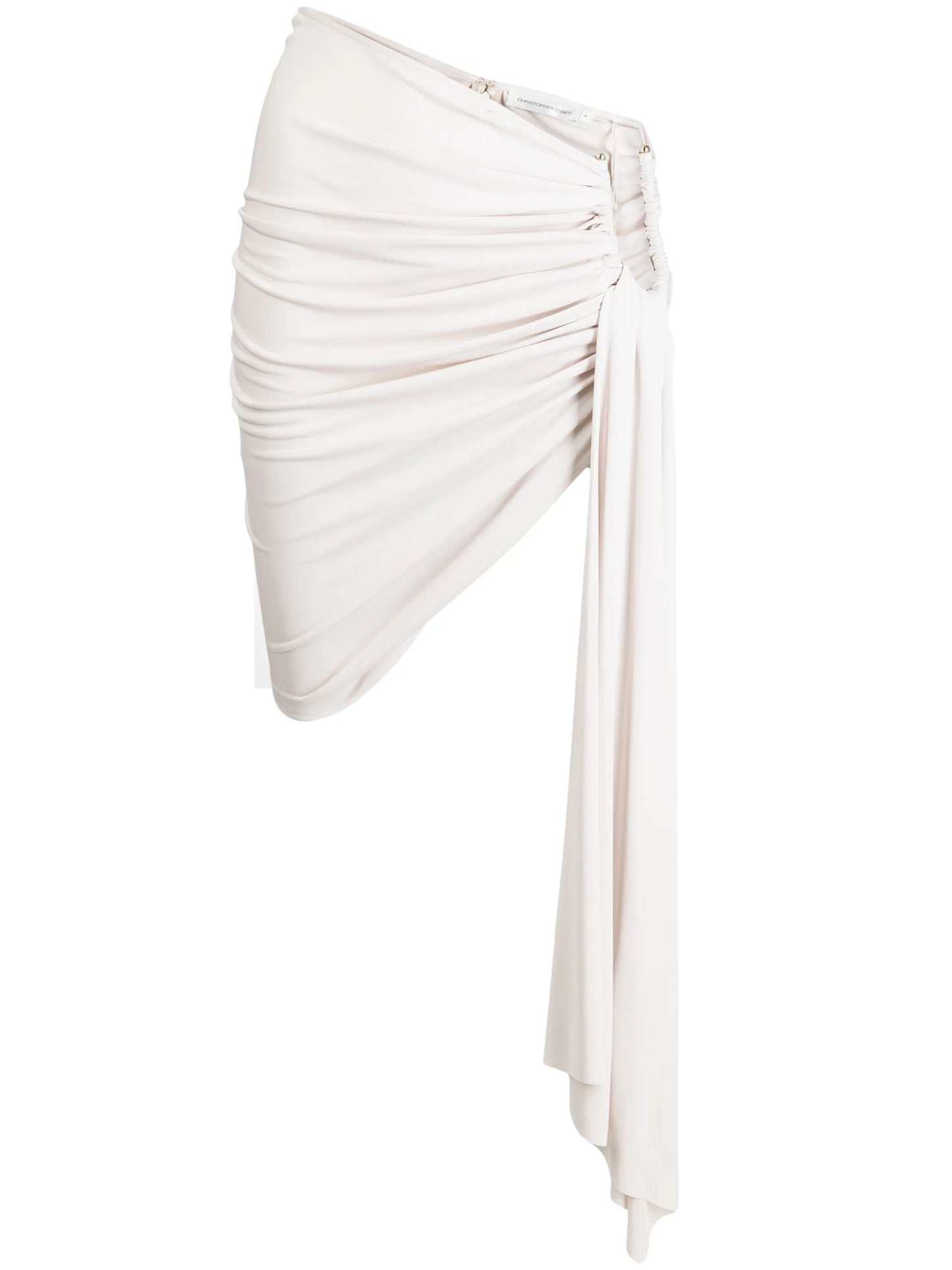 Arced Palm draped miniskirt