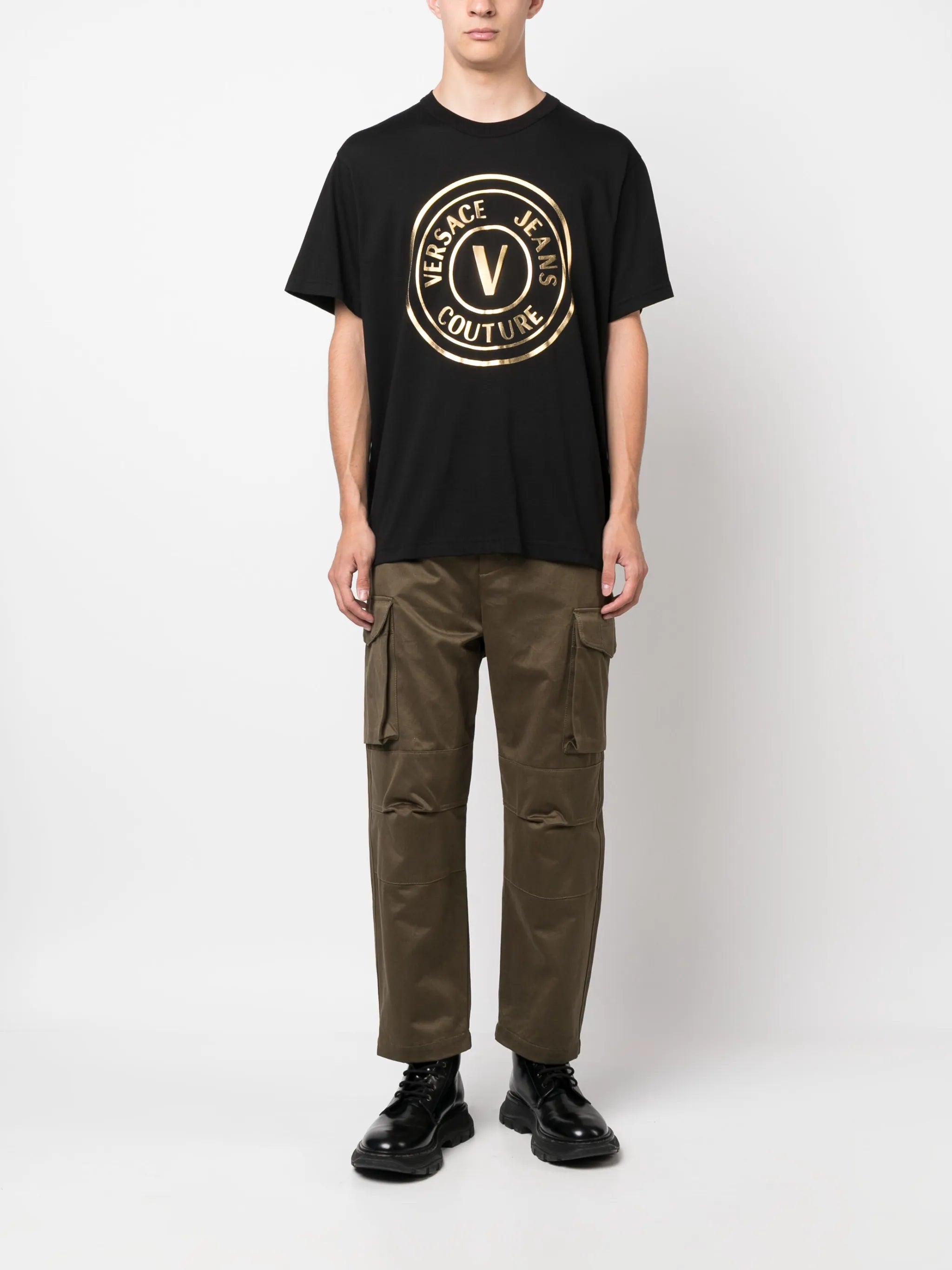 logo-print cotton T-shirt