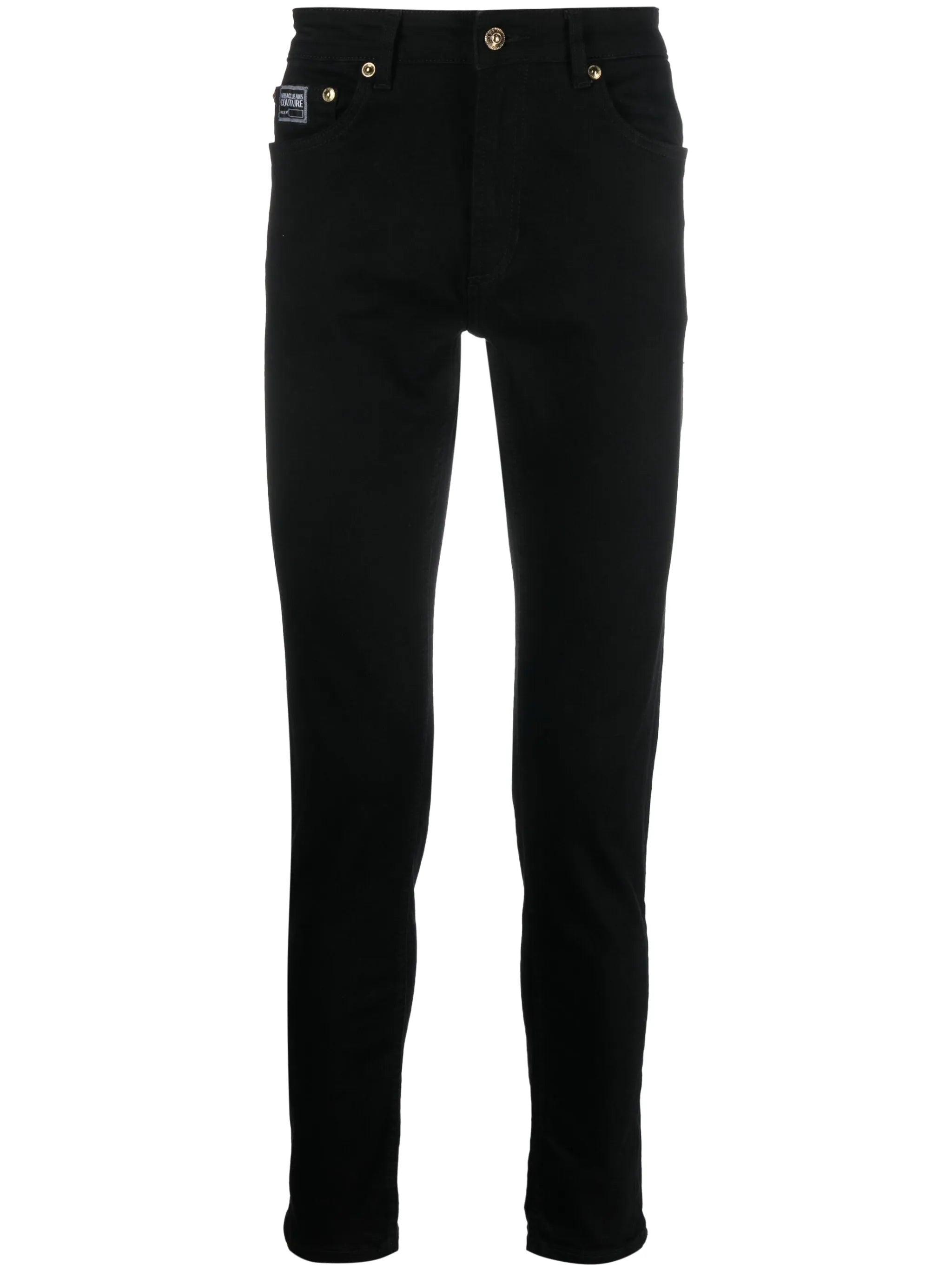 logo-patch cotton trousers