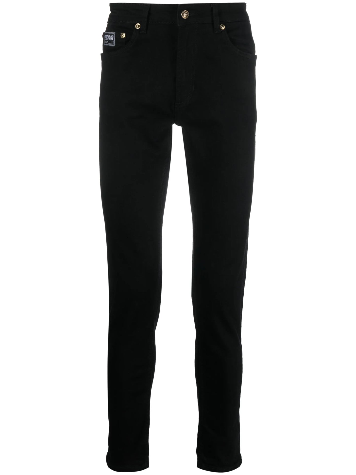 logo-patch cotton trousers