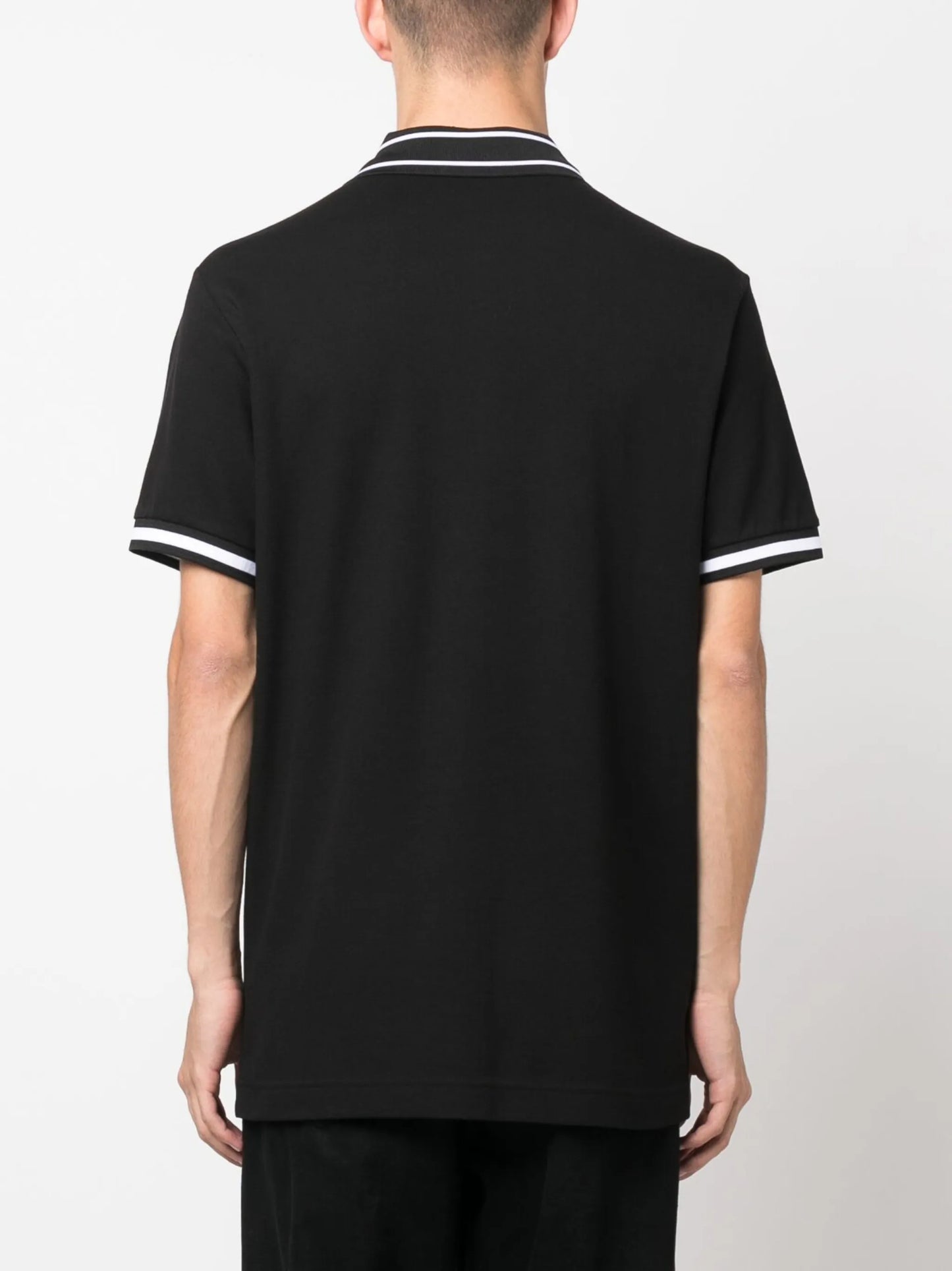 logo-print polo shirt
