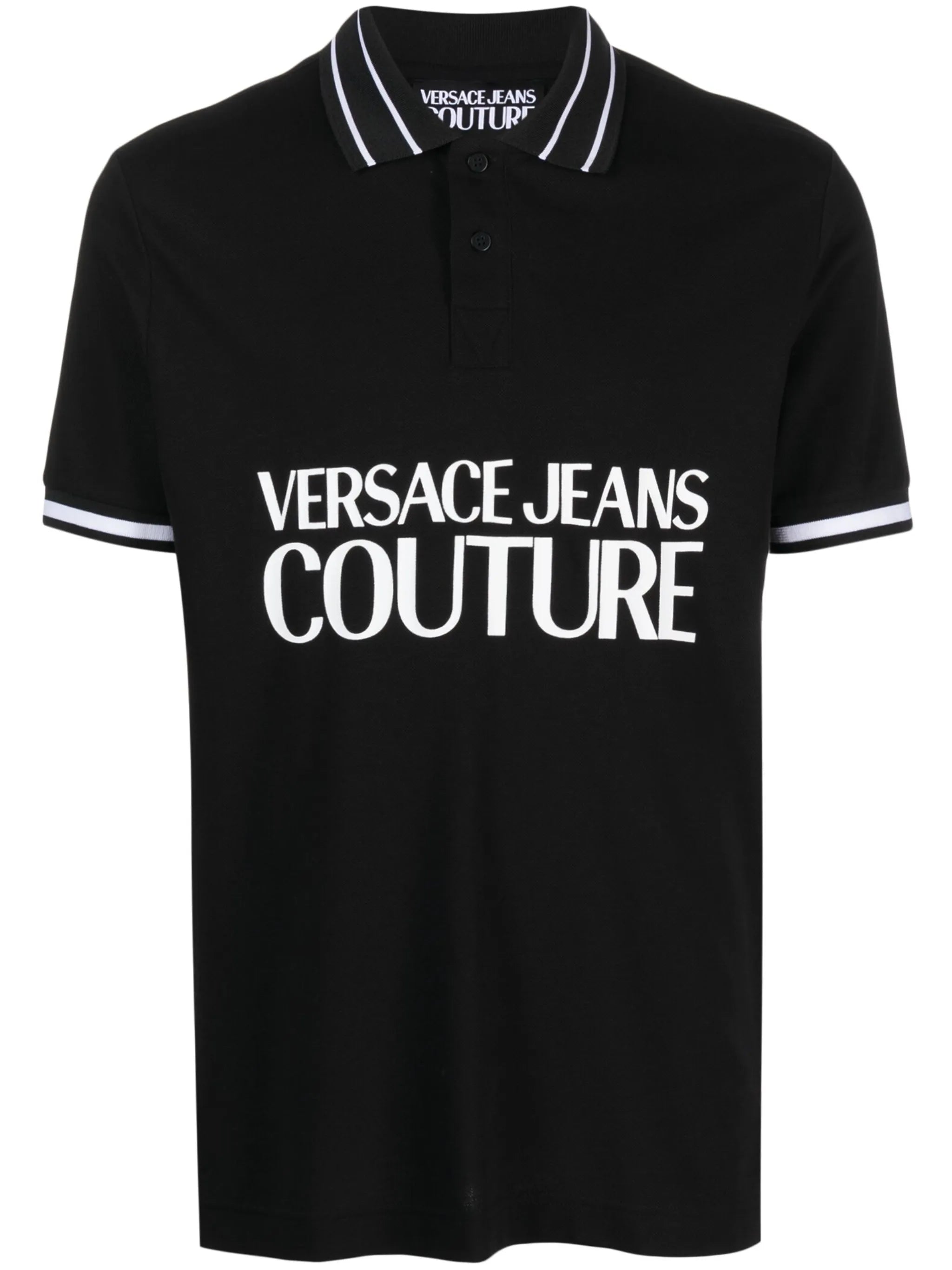logo-print polo shirt