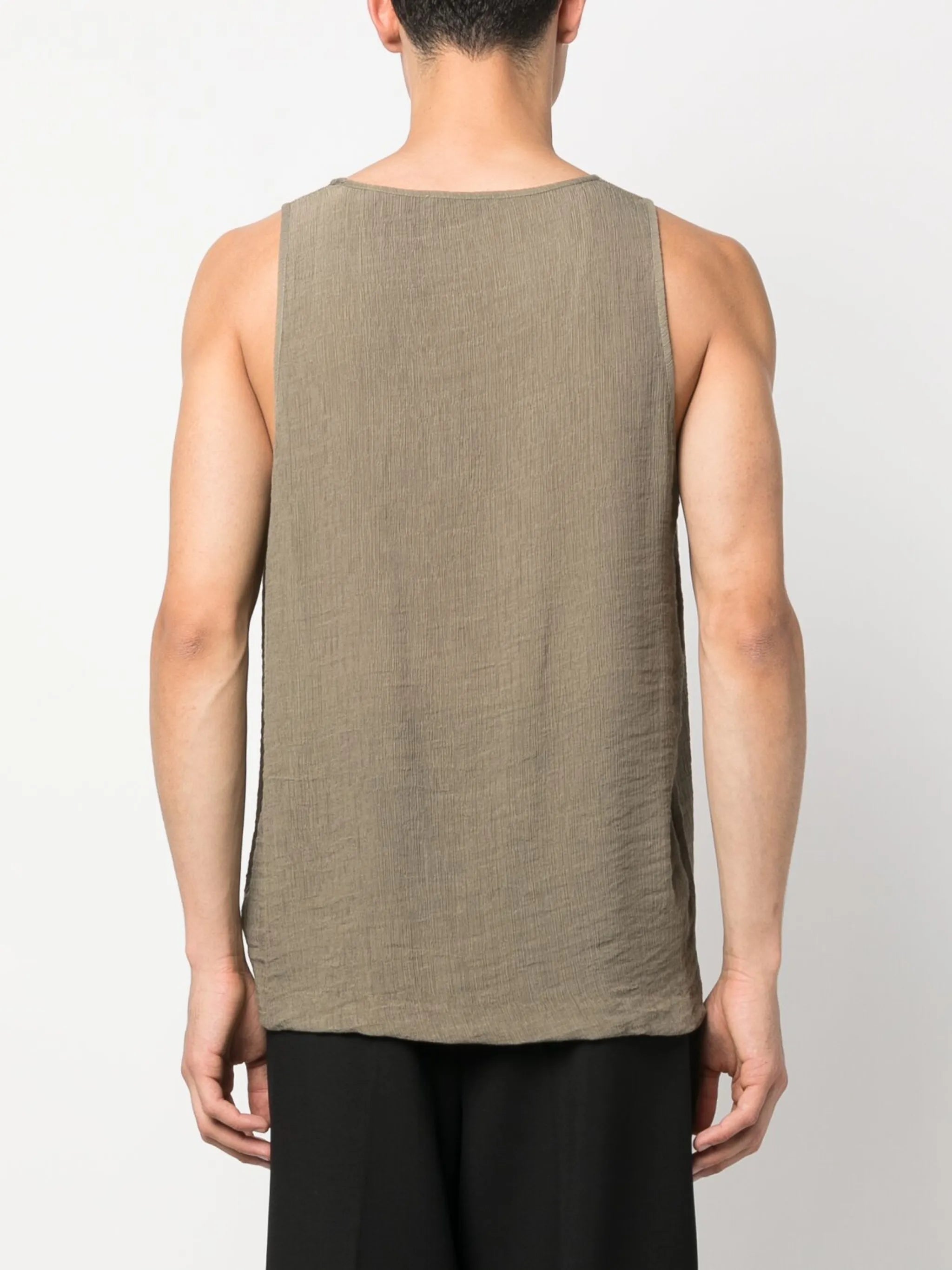crinkled tank top