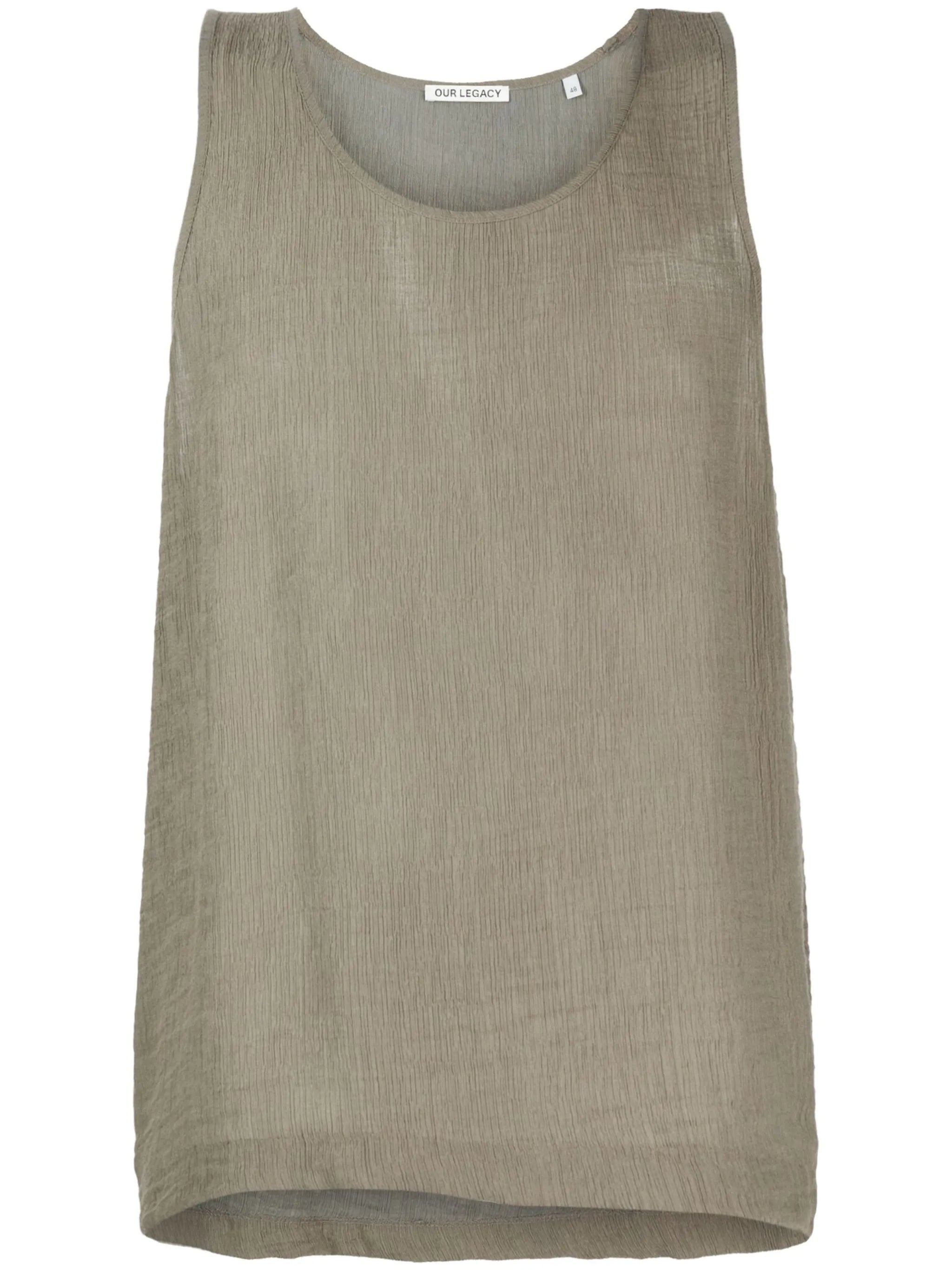crinkled tank top