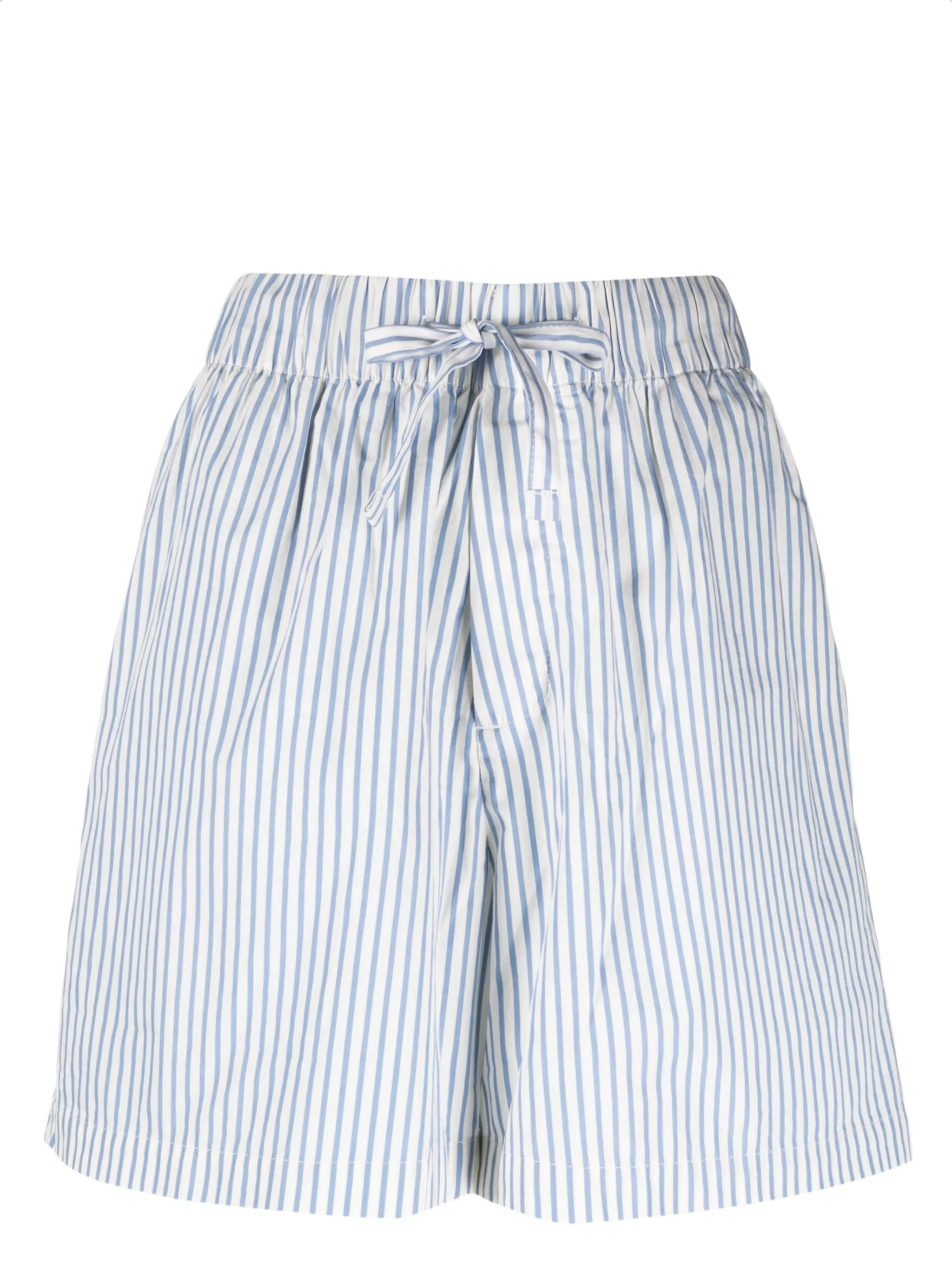 Placid Blue striped pyjama shorts