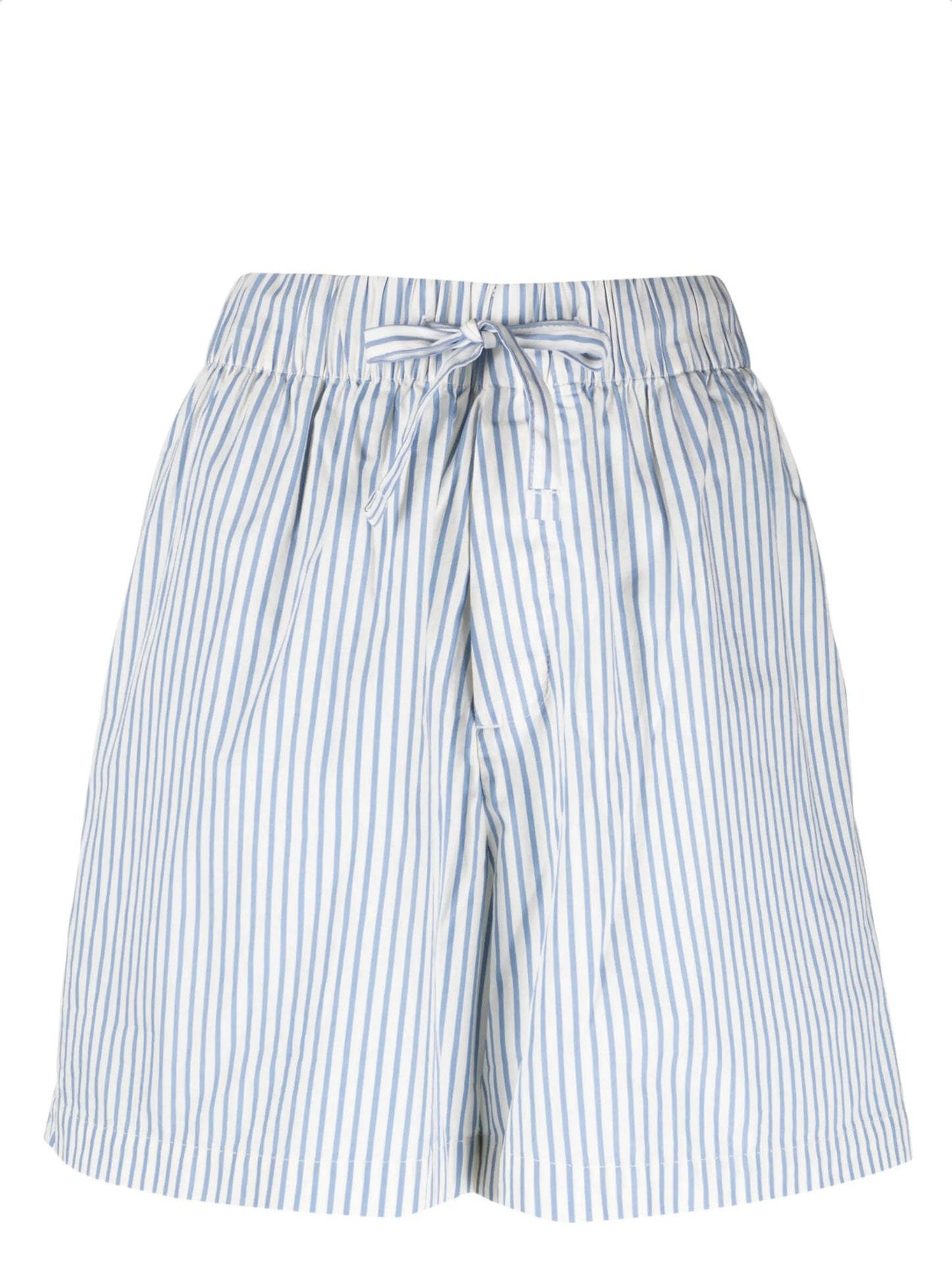 Placid Blue striped pyjama shorts