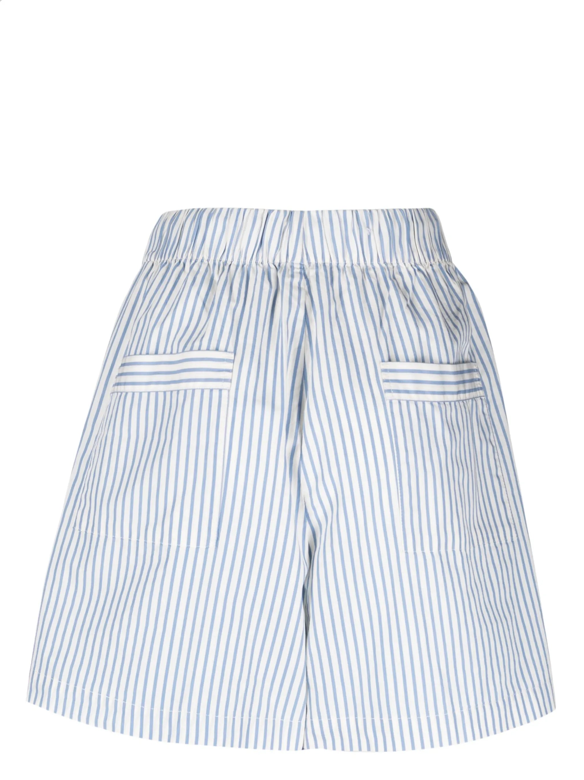 Placid Blue striped pyjama shorts