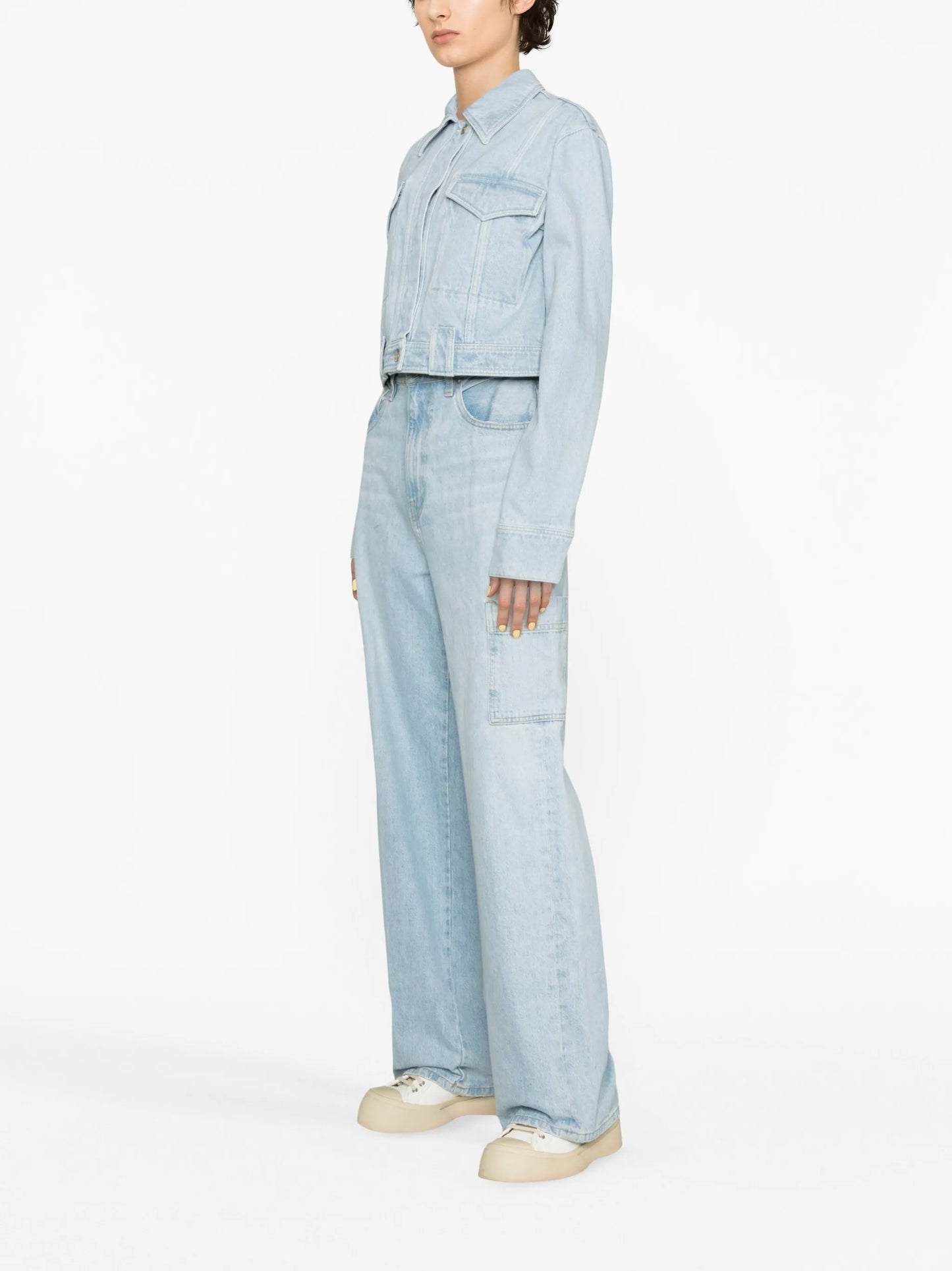 cropped denim jacket