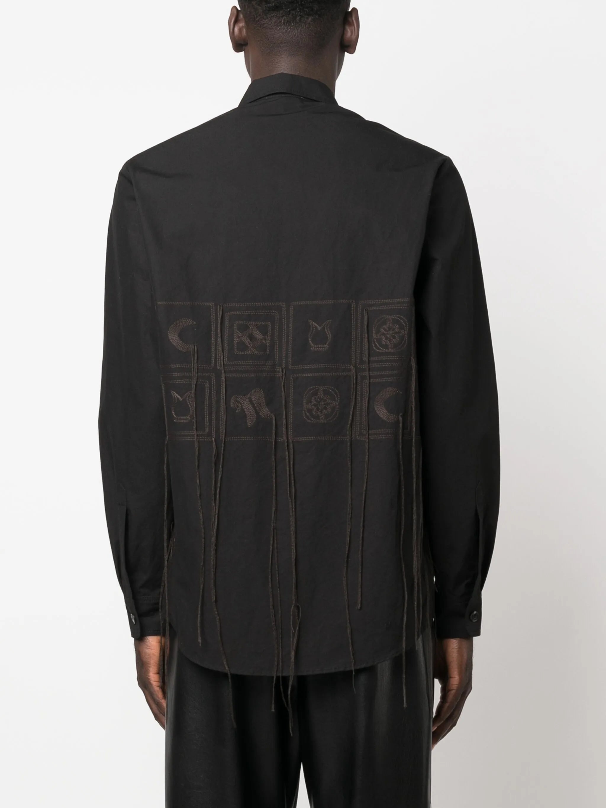 embroidered cotton shirt