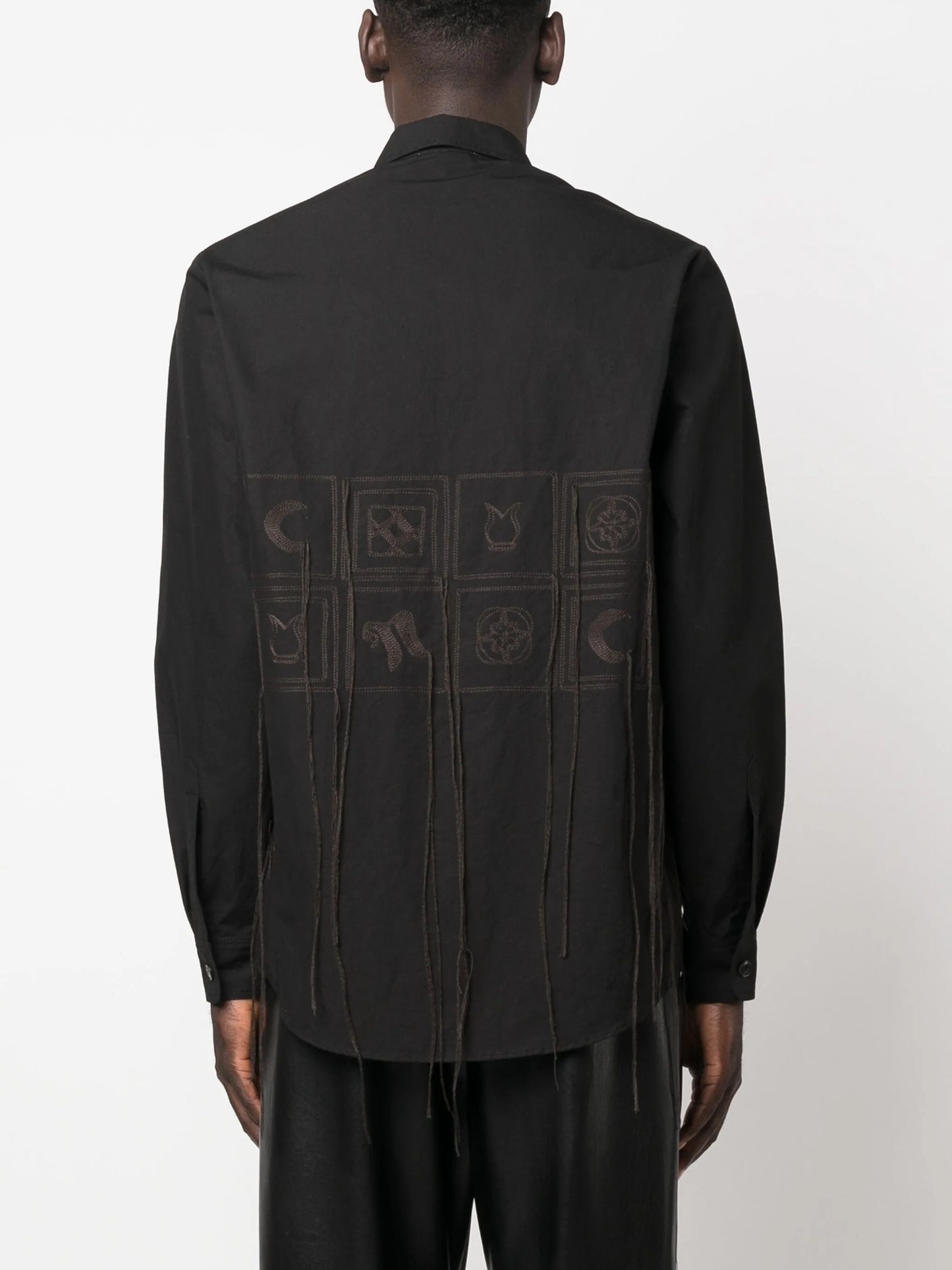 embroidered cotton shirt