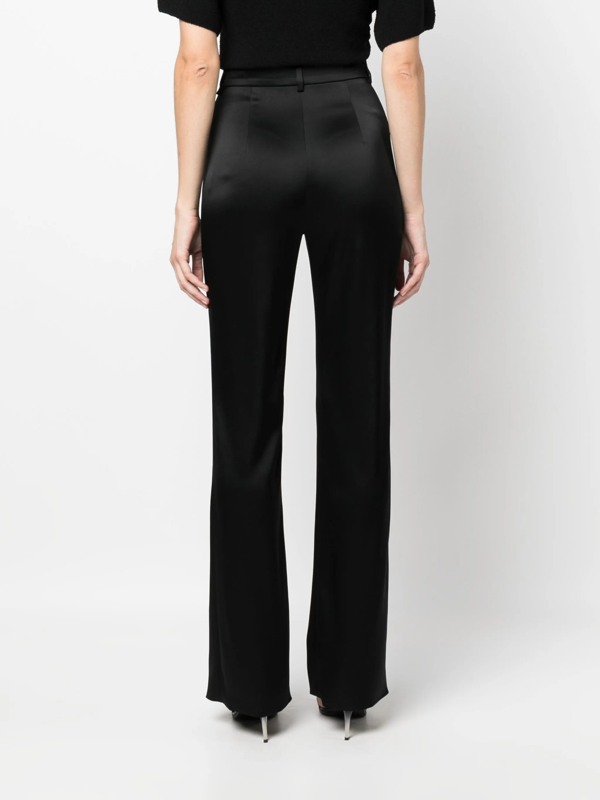 Leena flared satin trousers