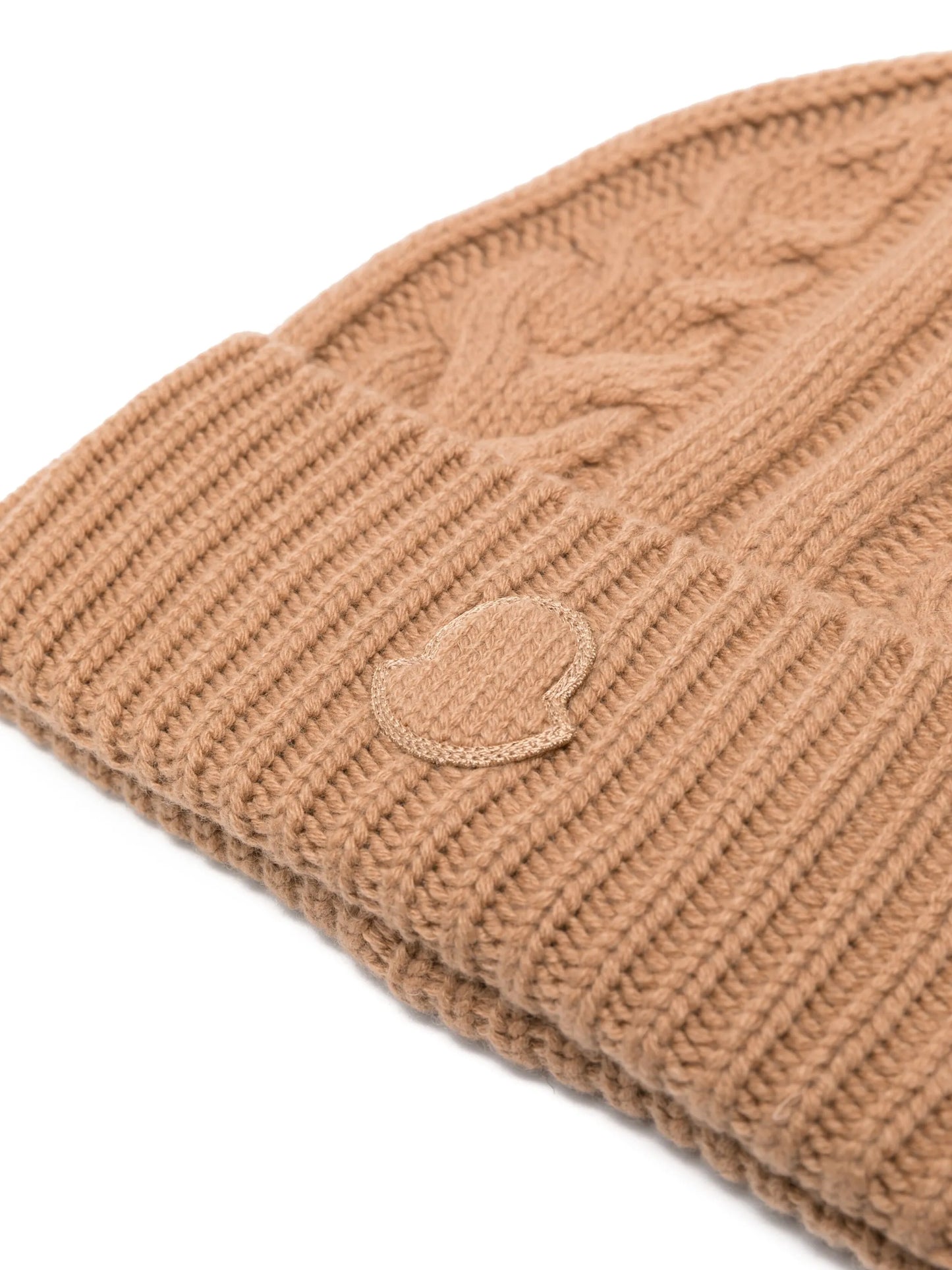 cable-knit cashmere beanie