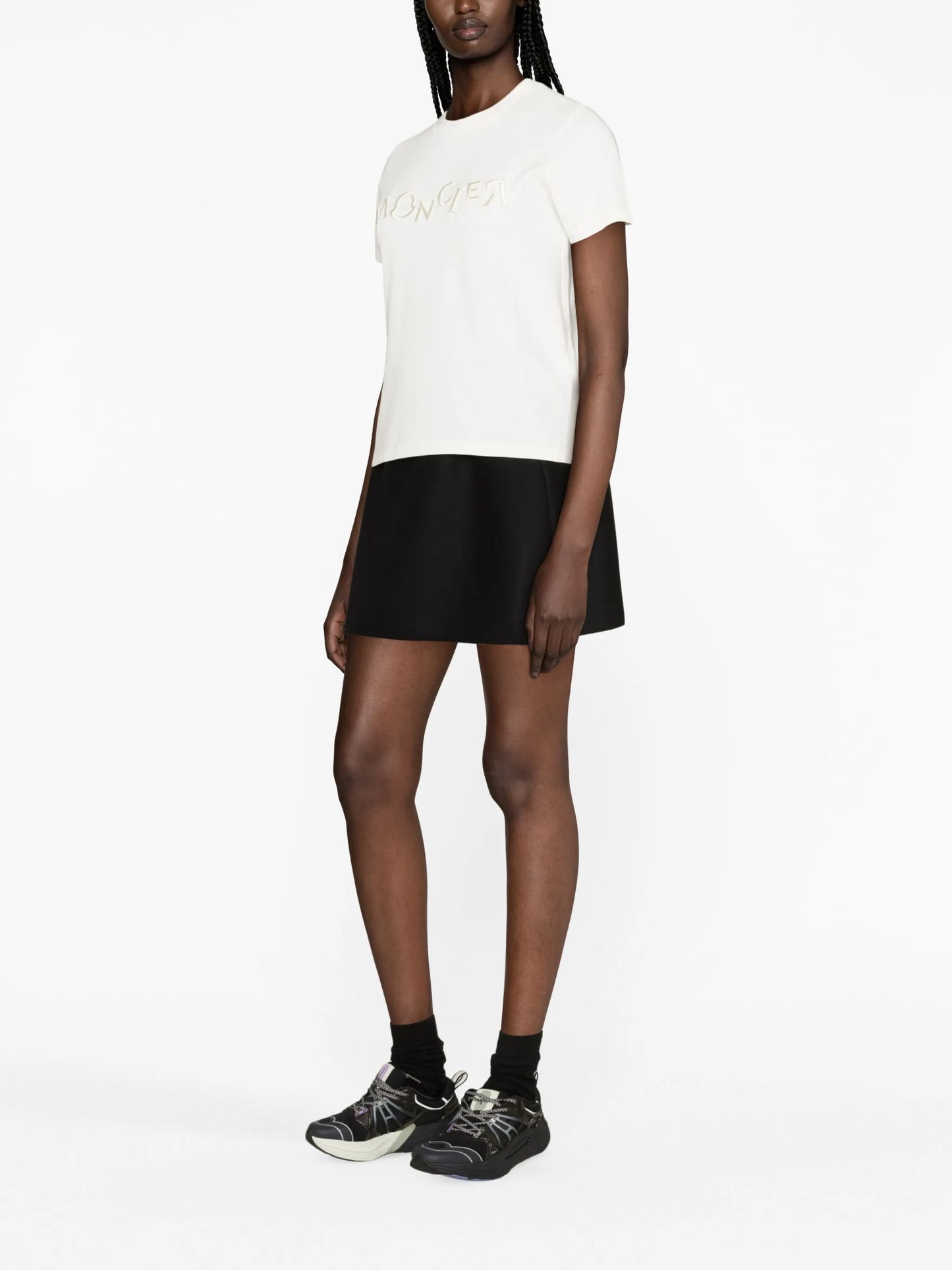 logo-embroidered cotton T-shirt