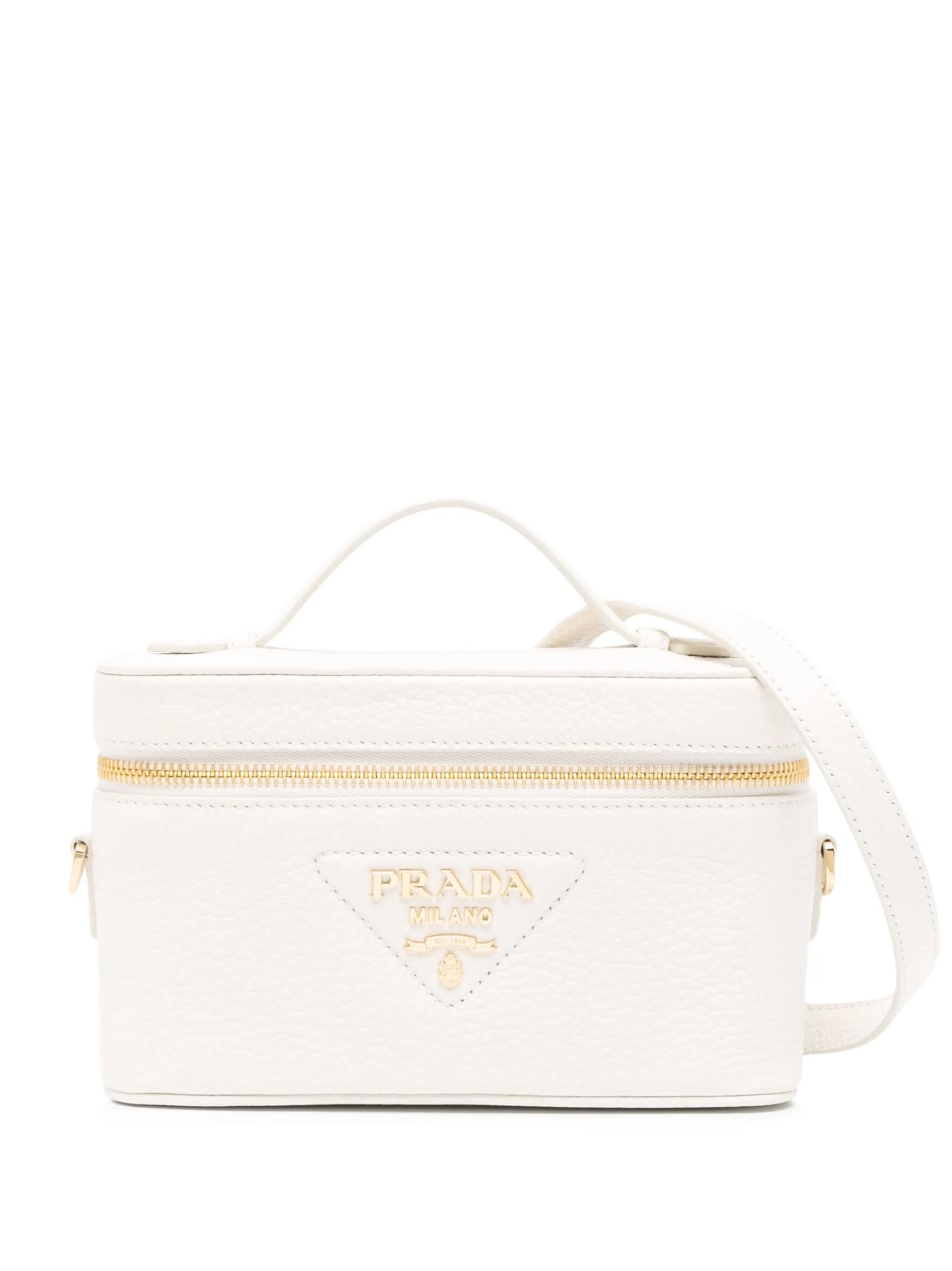 logo-plaque leather mini bag