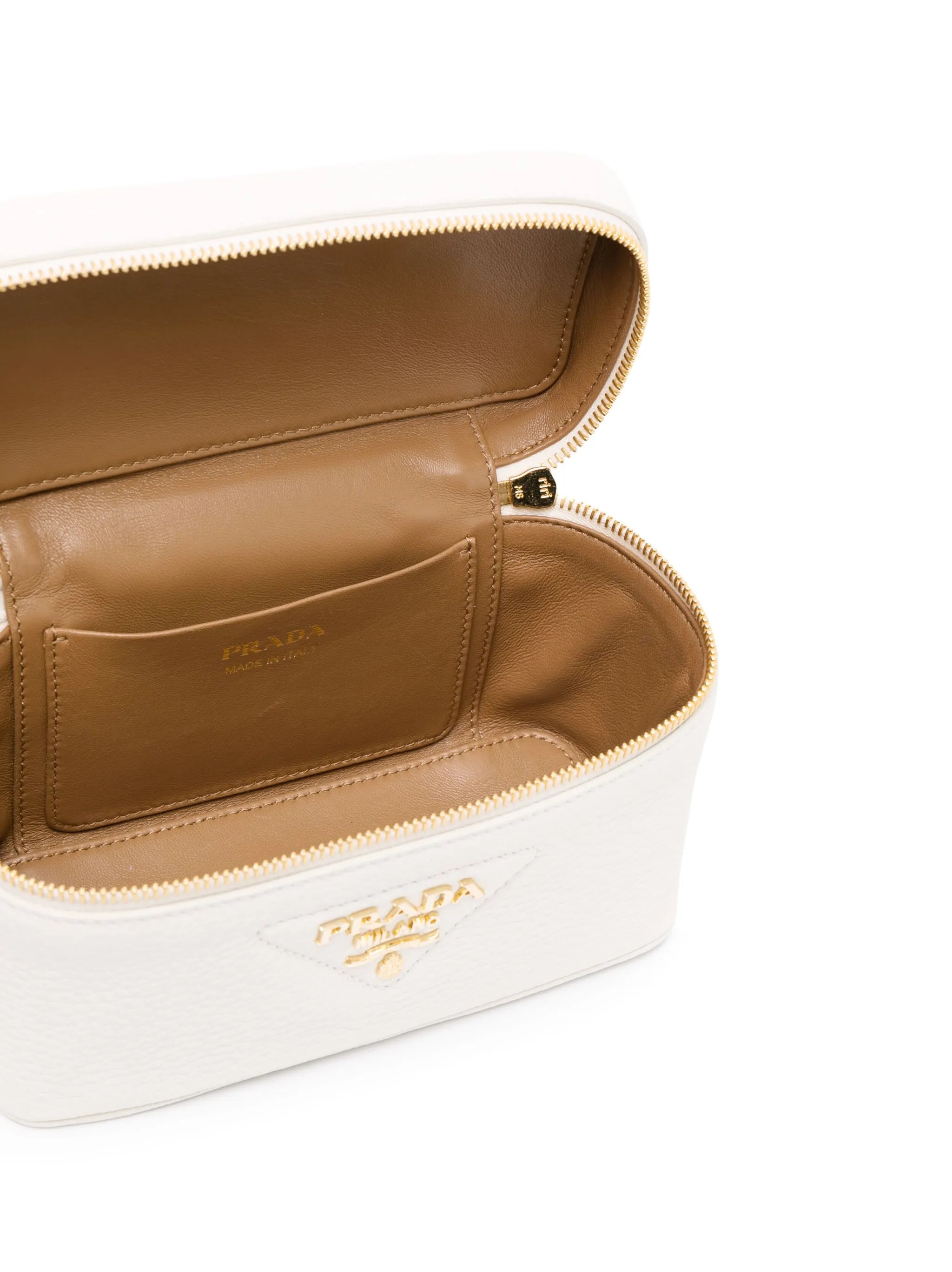 logo-plaque leather mini bag