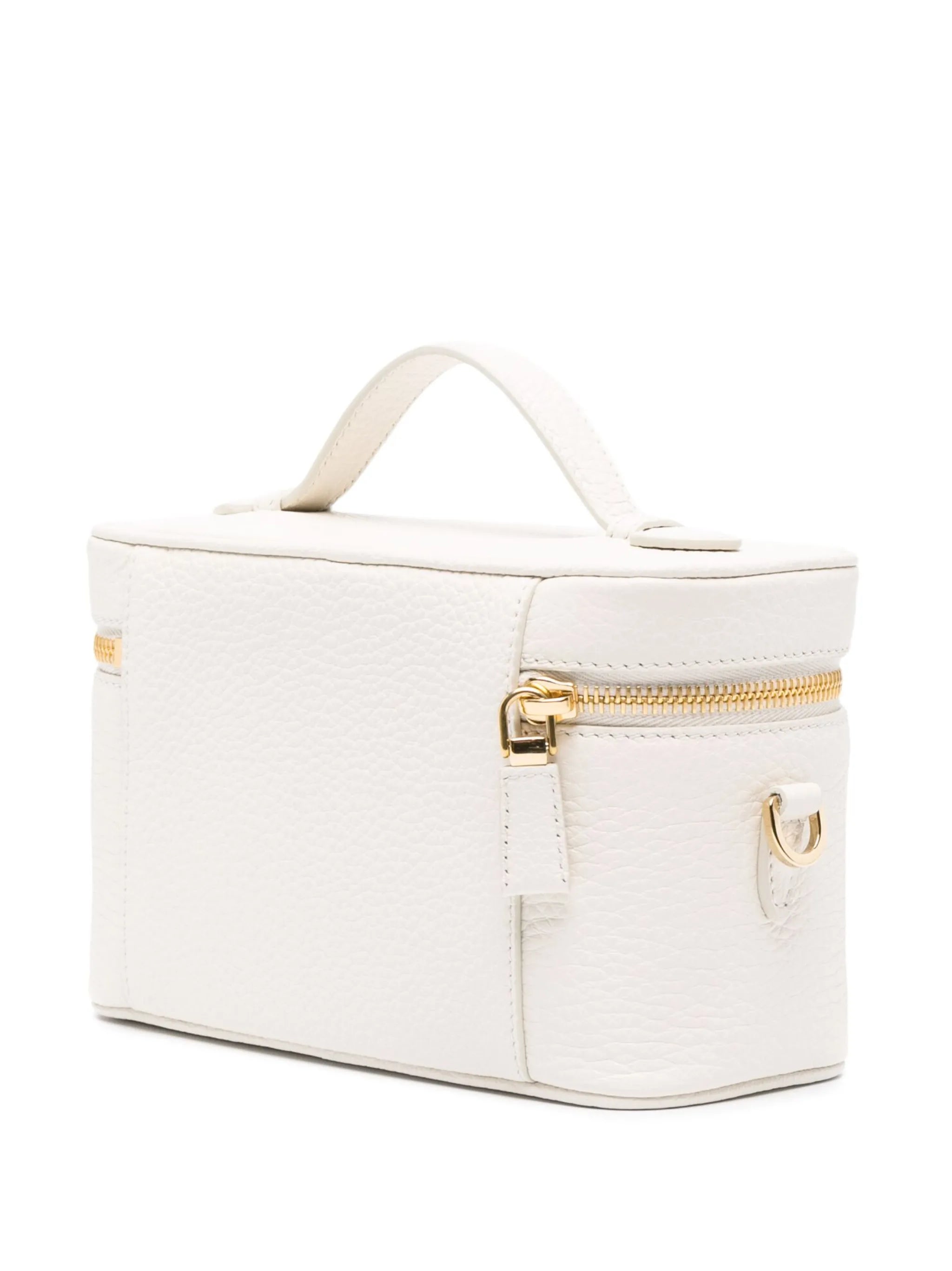 logo-plaque leather mini bag