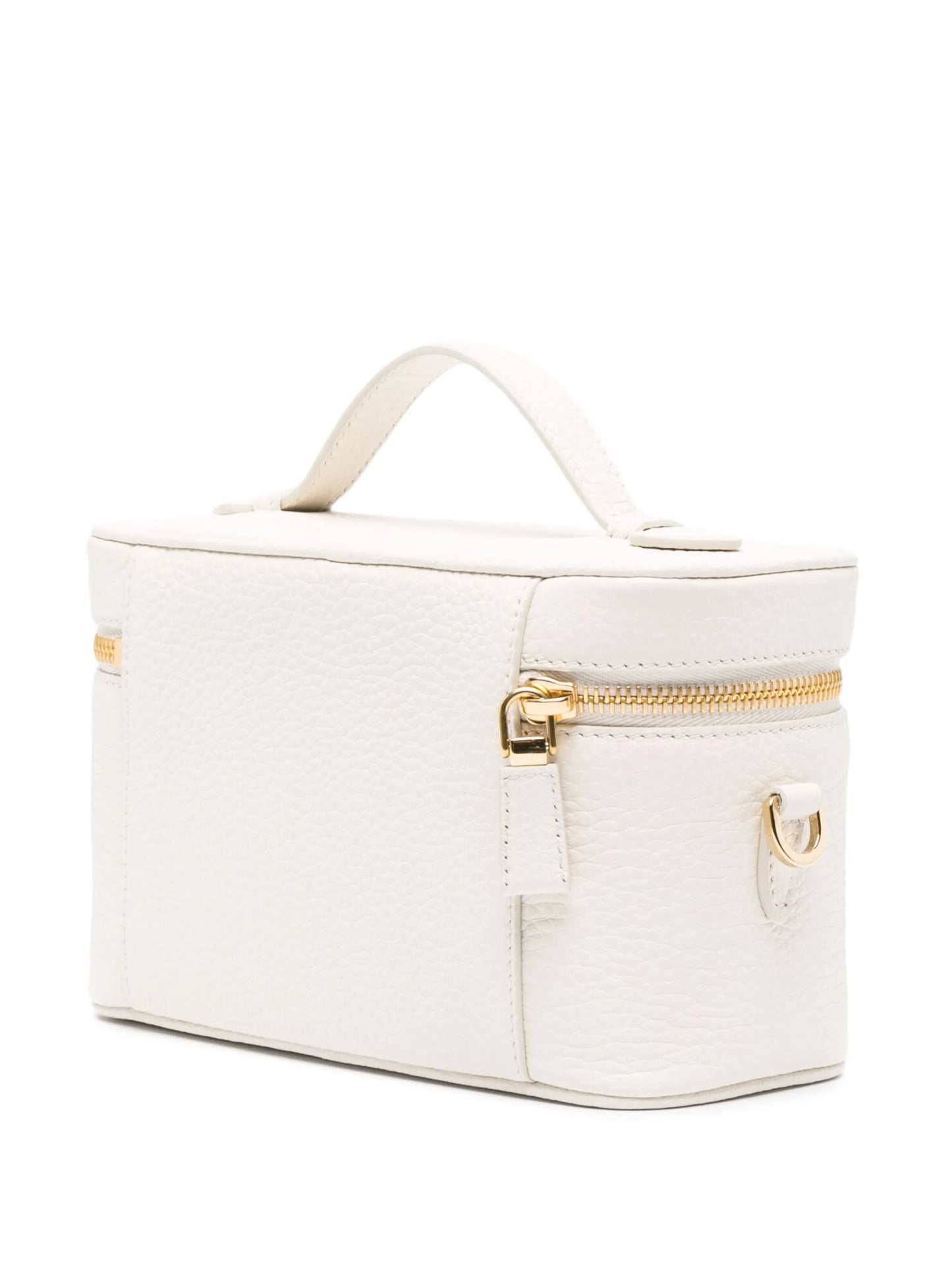 logo-plaque leather mini bag