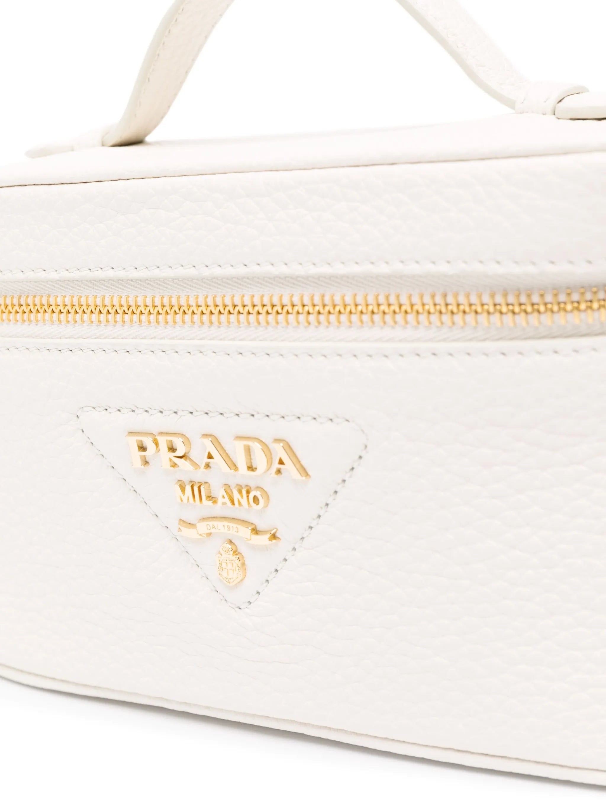 logo-plaque leather mini bag