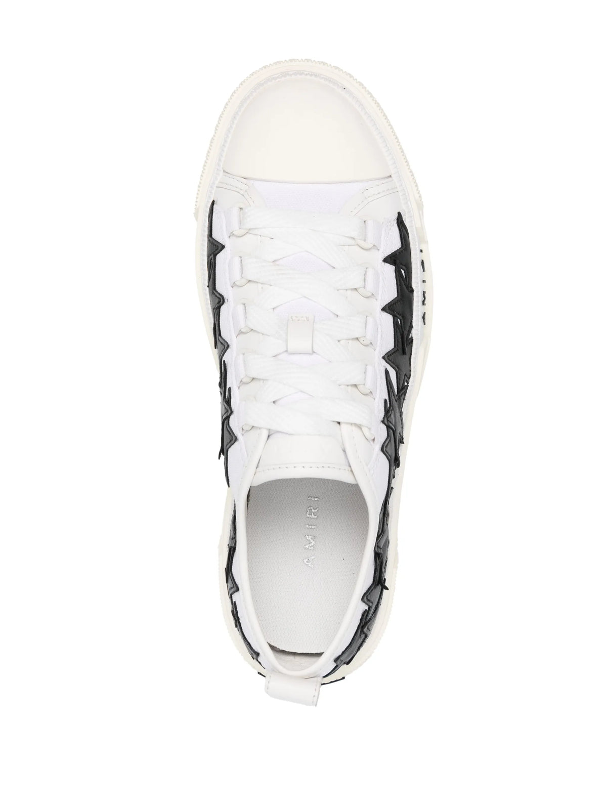 star-patch leather sneakers