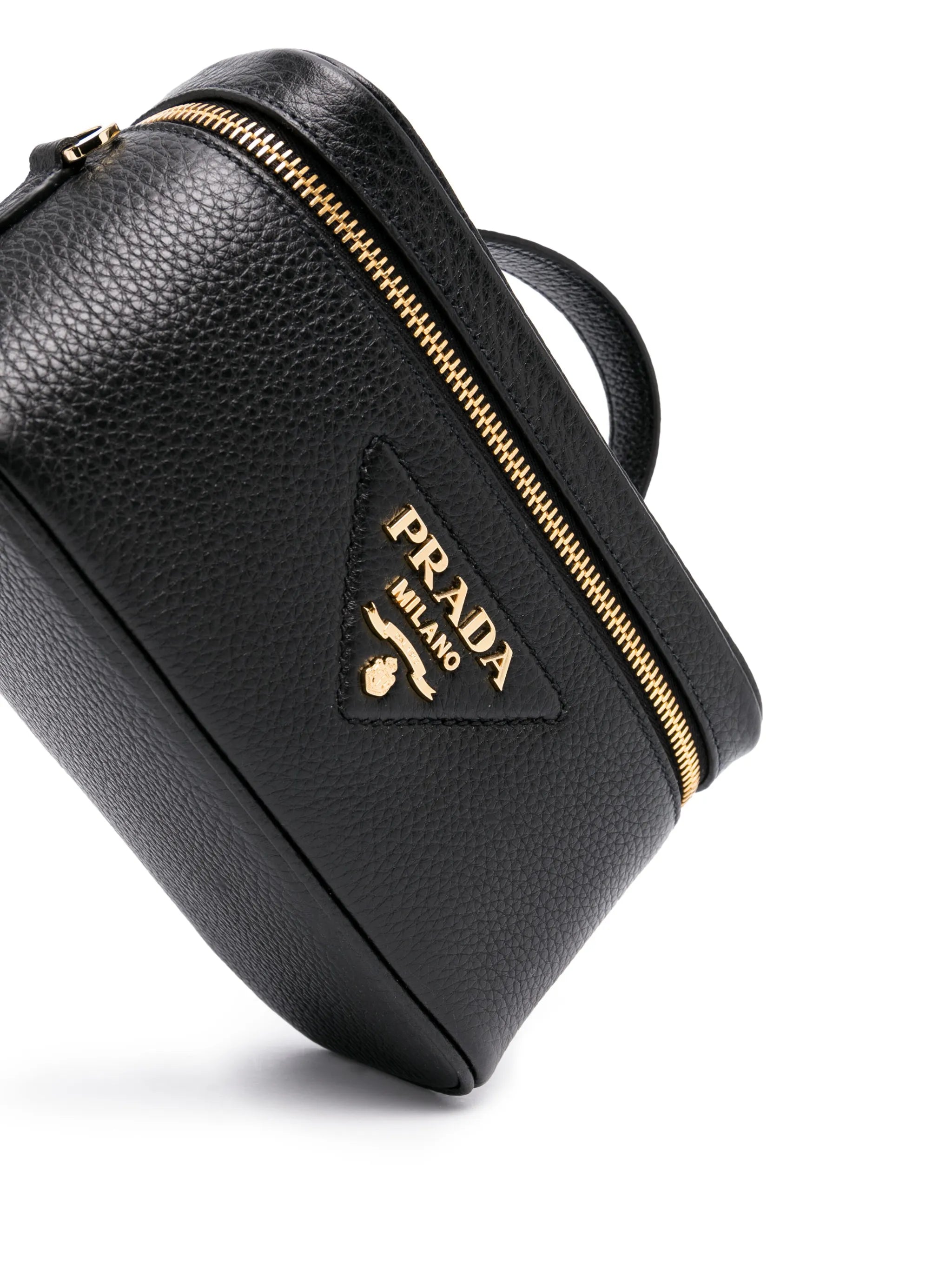 logo-plaque leather mini bag