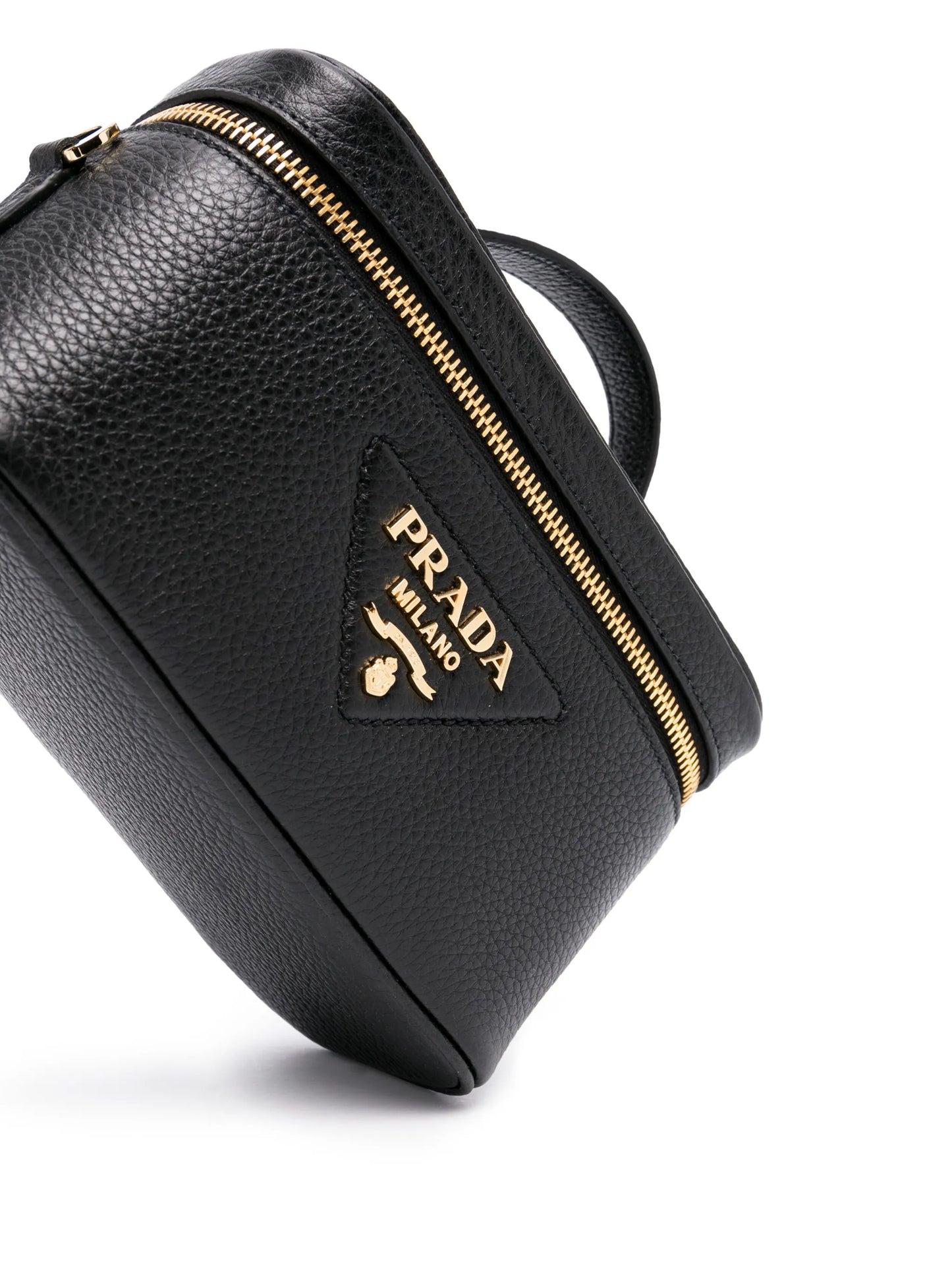logo-plaque leather mini bag