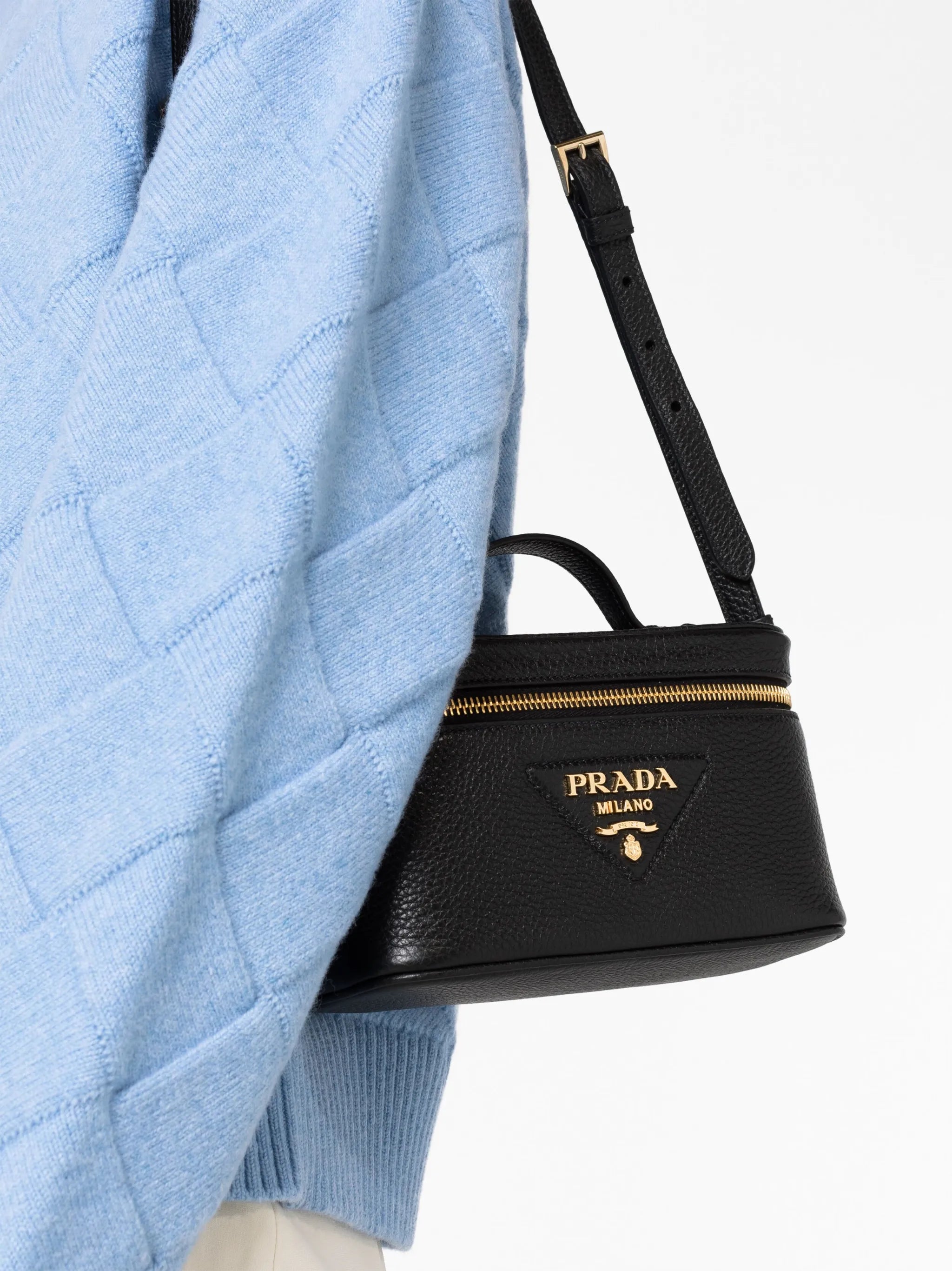 logo-plaque leather mini bag