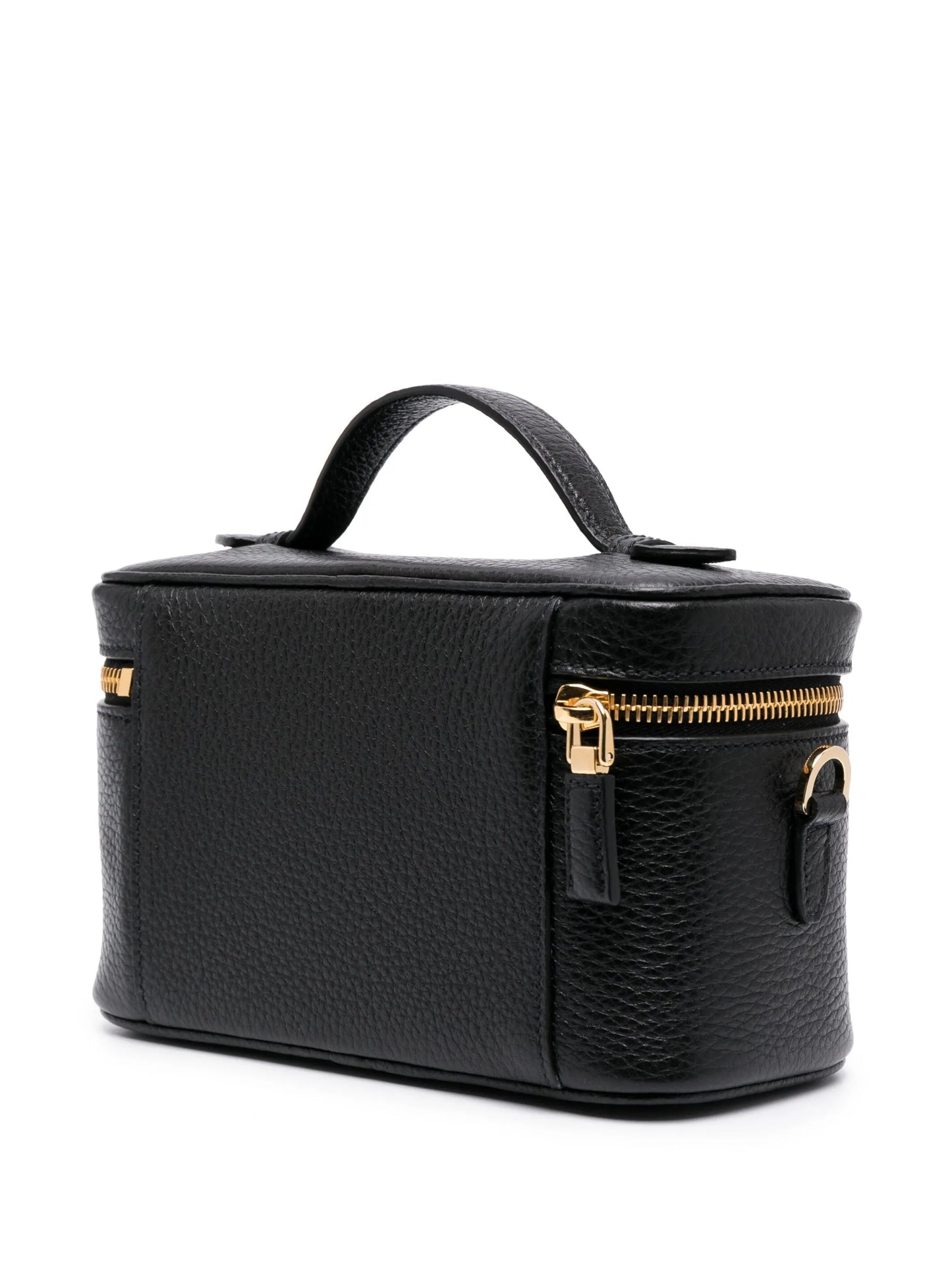 logo-plaque leather mini bag